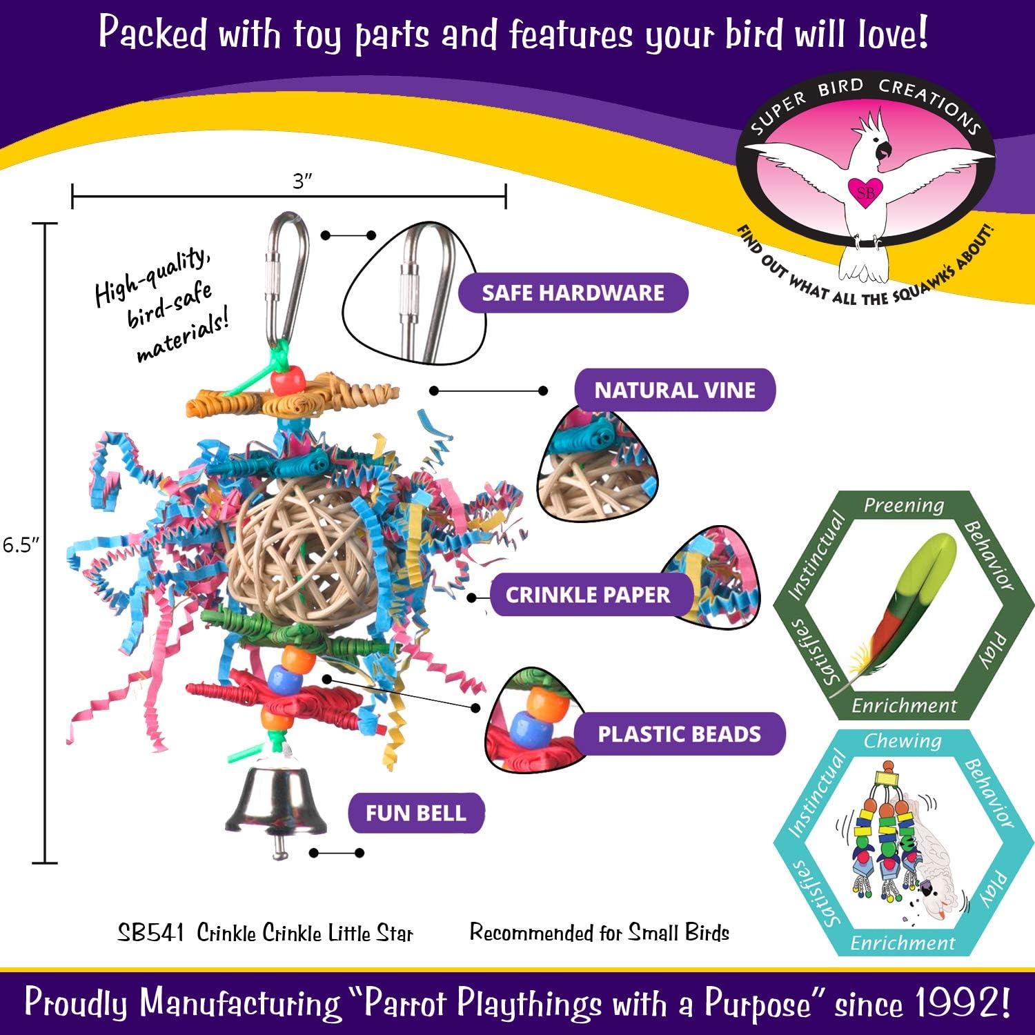 Juguete para Aves Super Bird Creations SB541 Estrella 15.24 cm