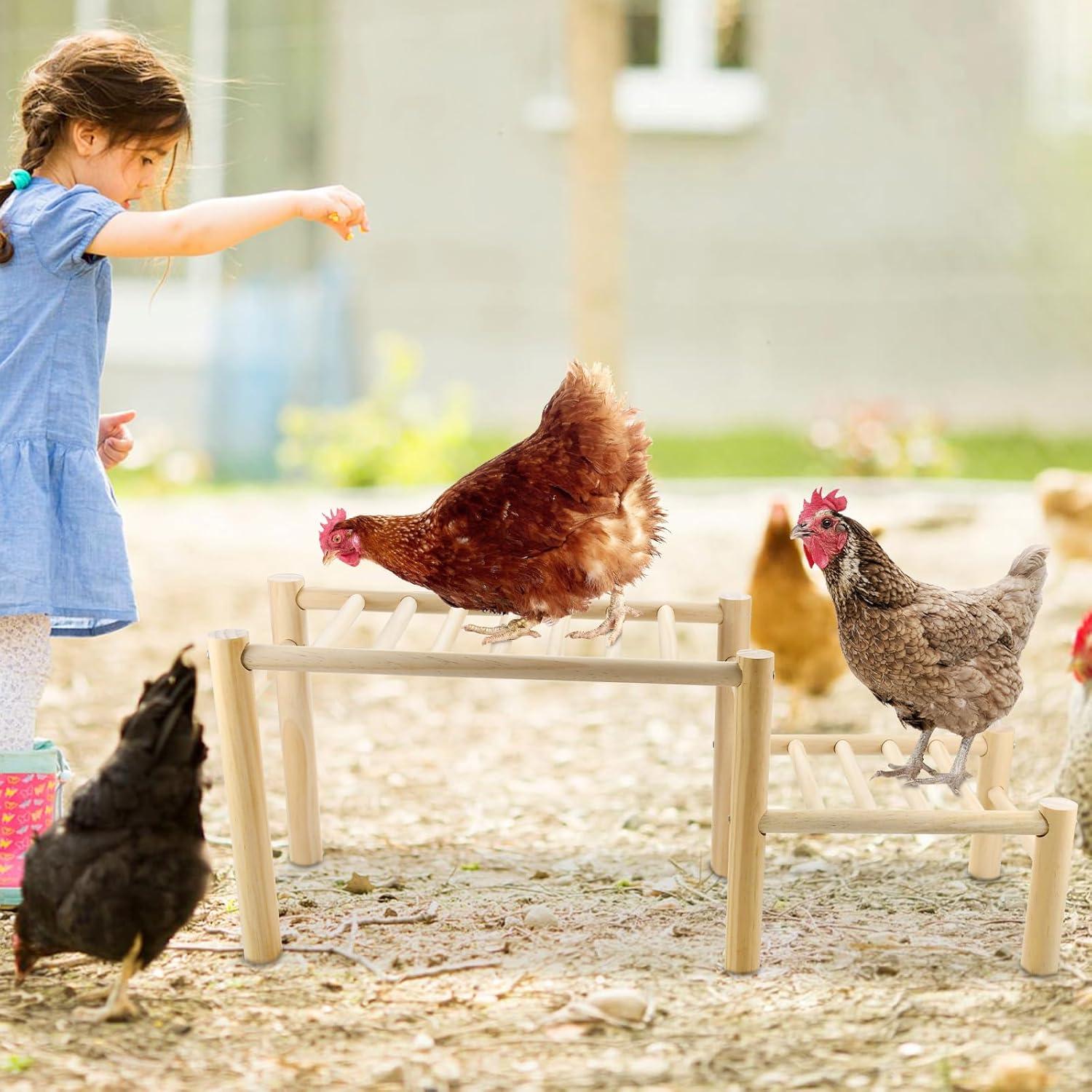 Escalera de Reposo para Gallinas Vehomy - Madera Sólida