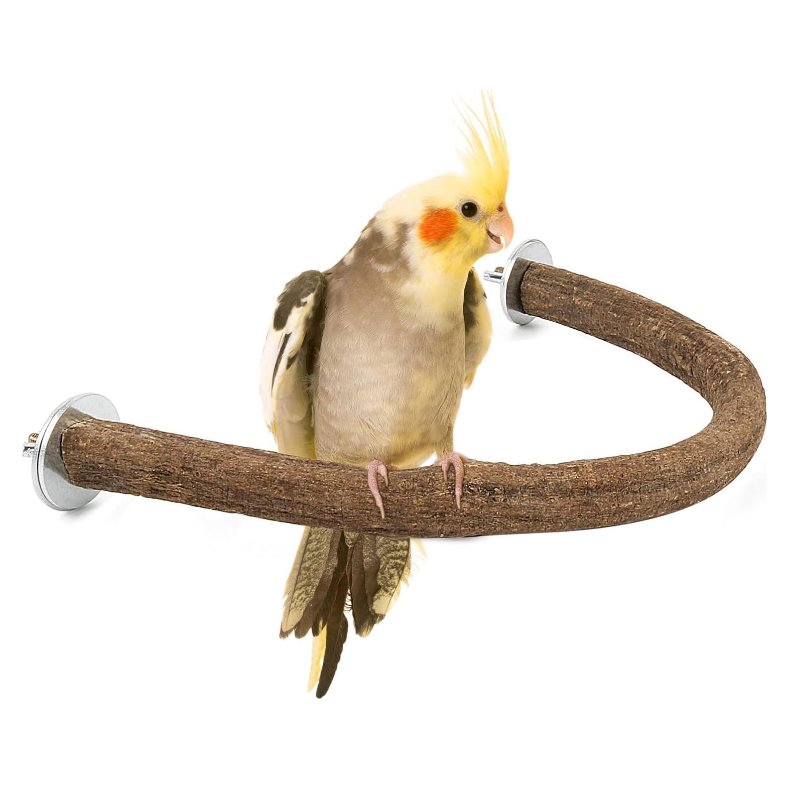 Soporte de Madera Natural Rypet para Aves 15x25cm