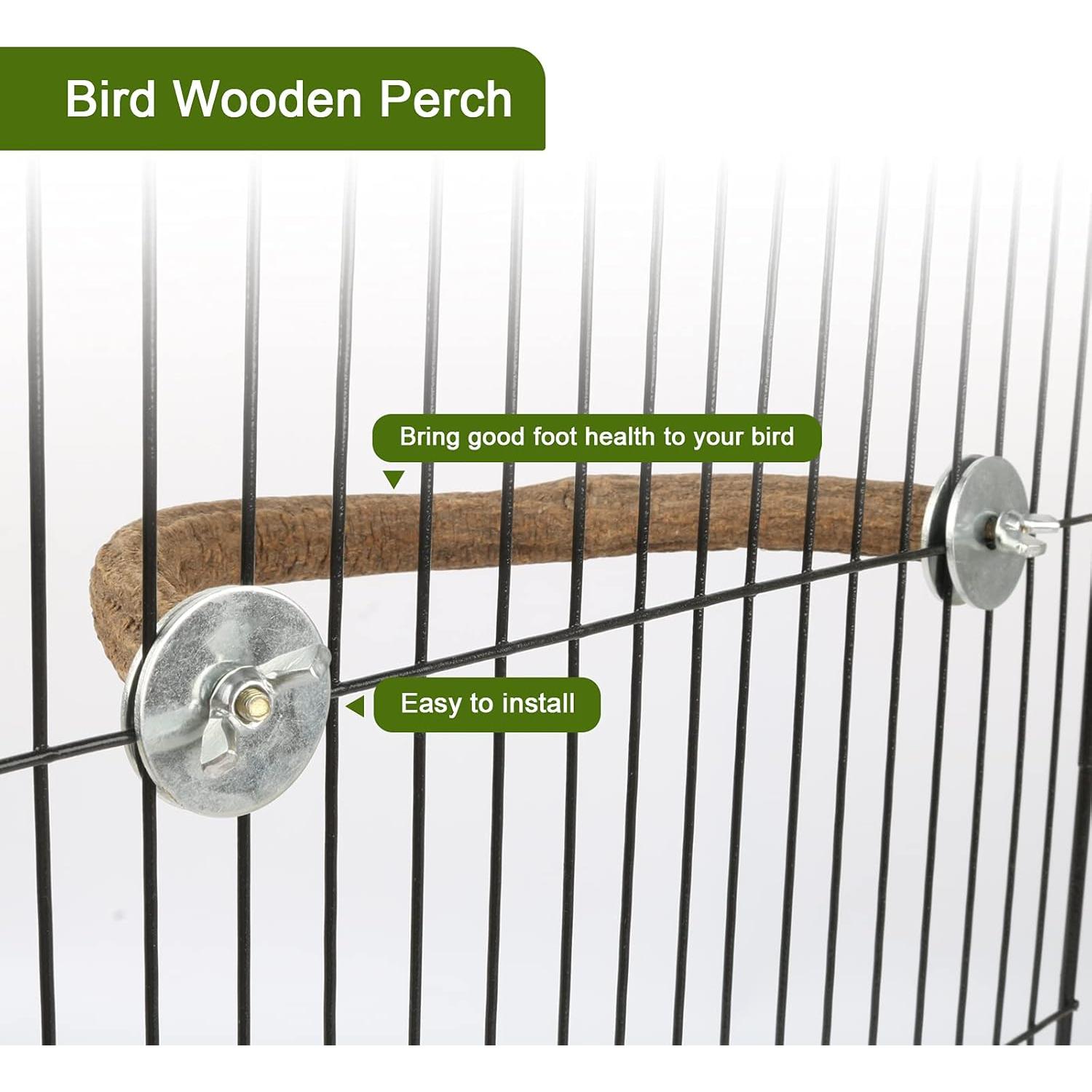 Soporte de Madera Natural Rypet para Aves 15x25cm