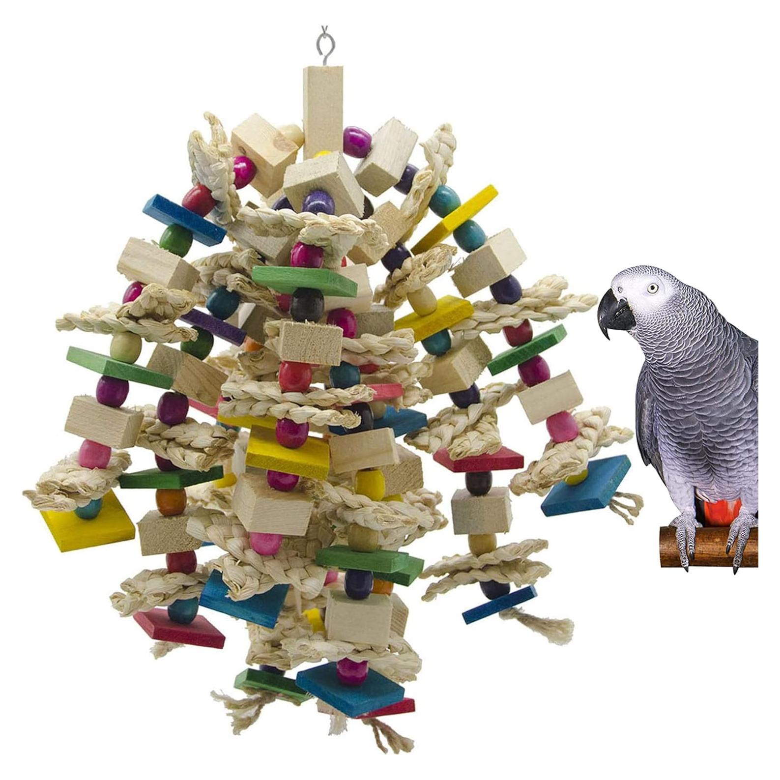 Juguete para Masticar Grande EBaokuup para Loros 50x25cm