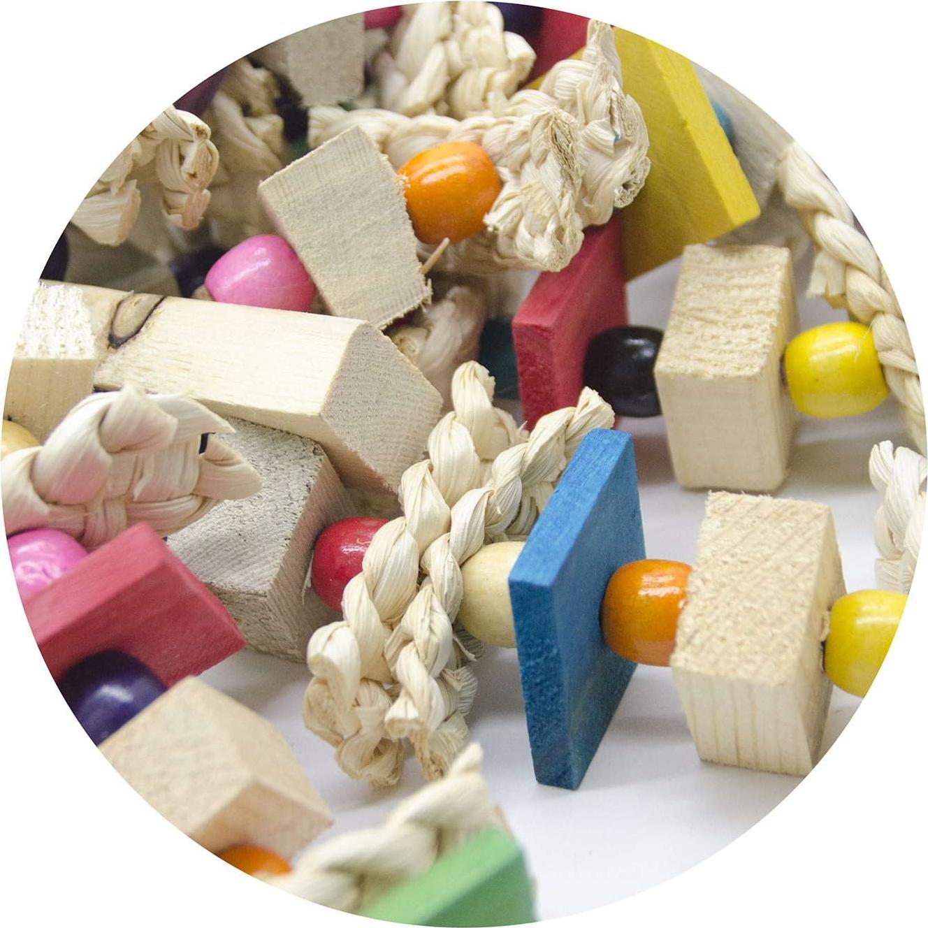 Juguete para Masticar Grande EBaokuup para Loros 50x25cm