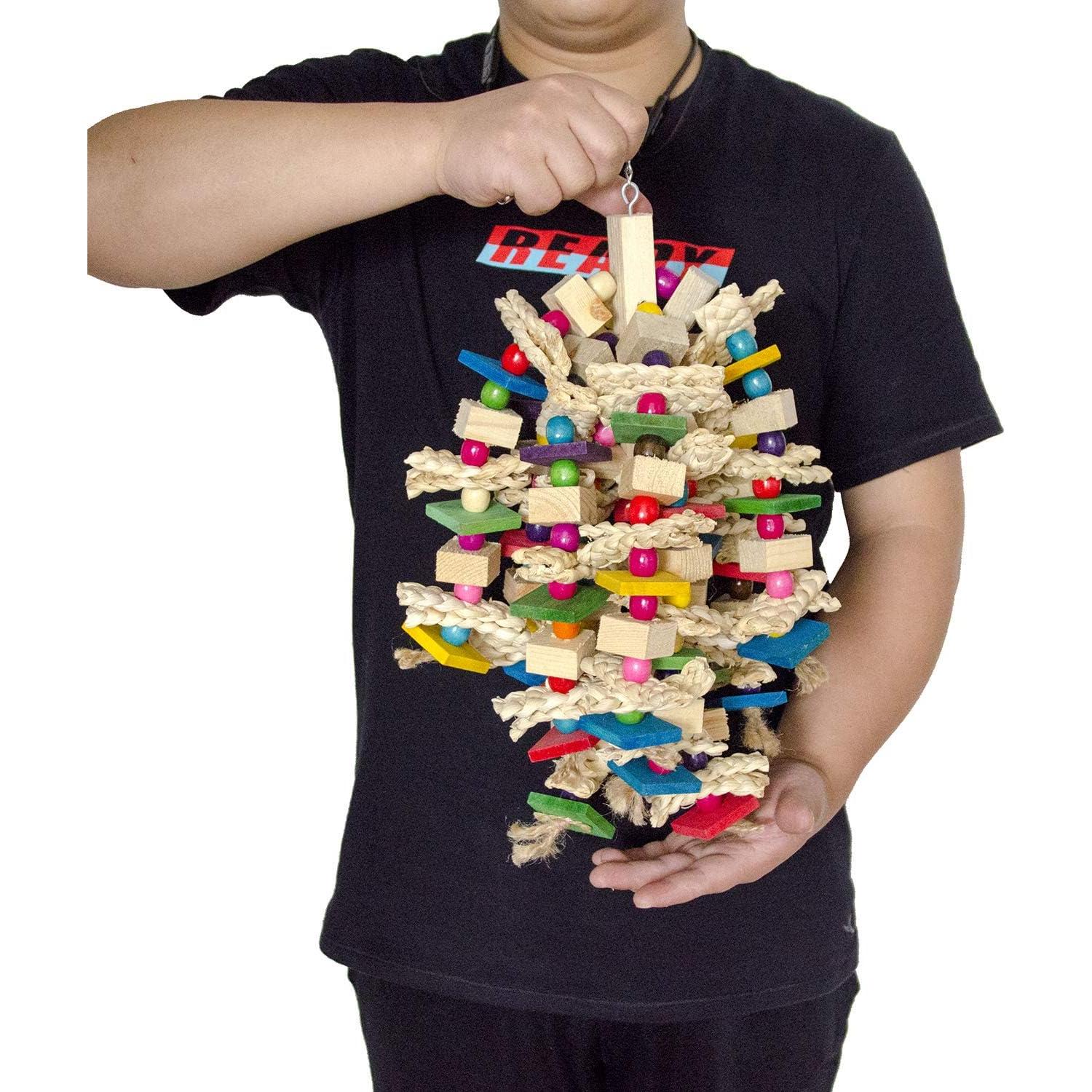 Juguete para Masticar Grande EBaokuup para Loros 50x25cm