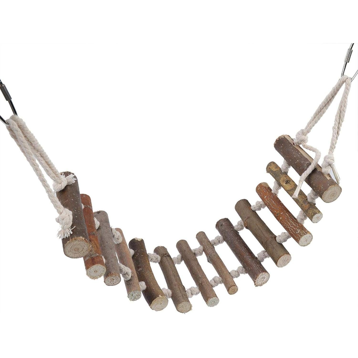 Escalera de Madera para Aves YUYTE 61x10cm Juguete Multiusos