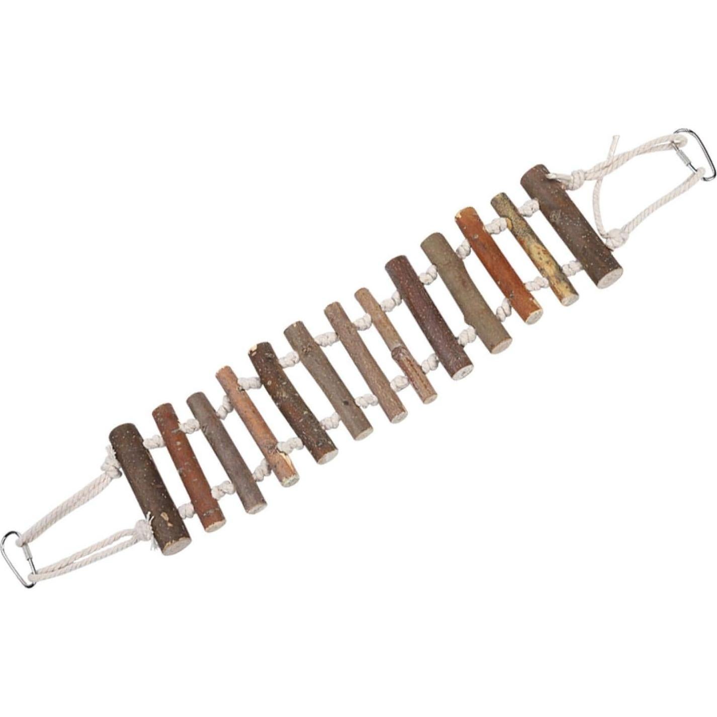 Escalera de Madera para Aves YUYTE 61x10cm Juguete Multiusos