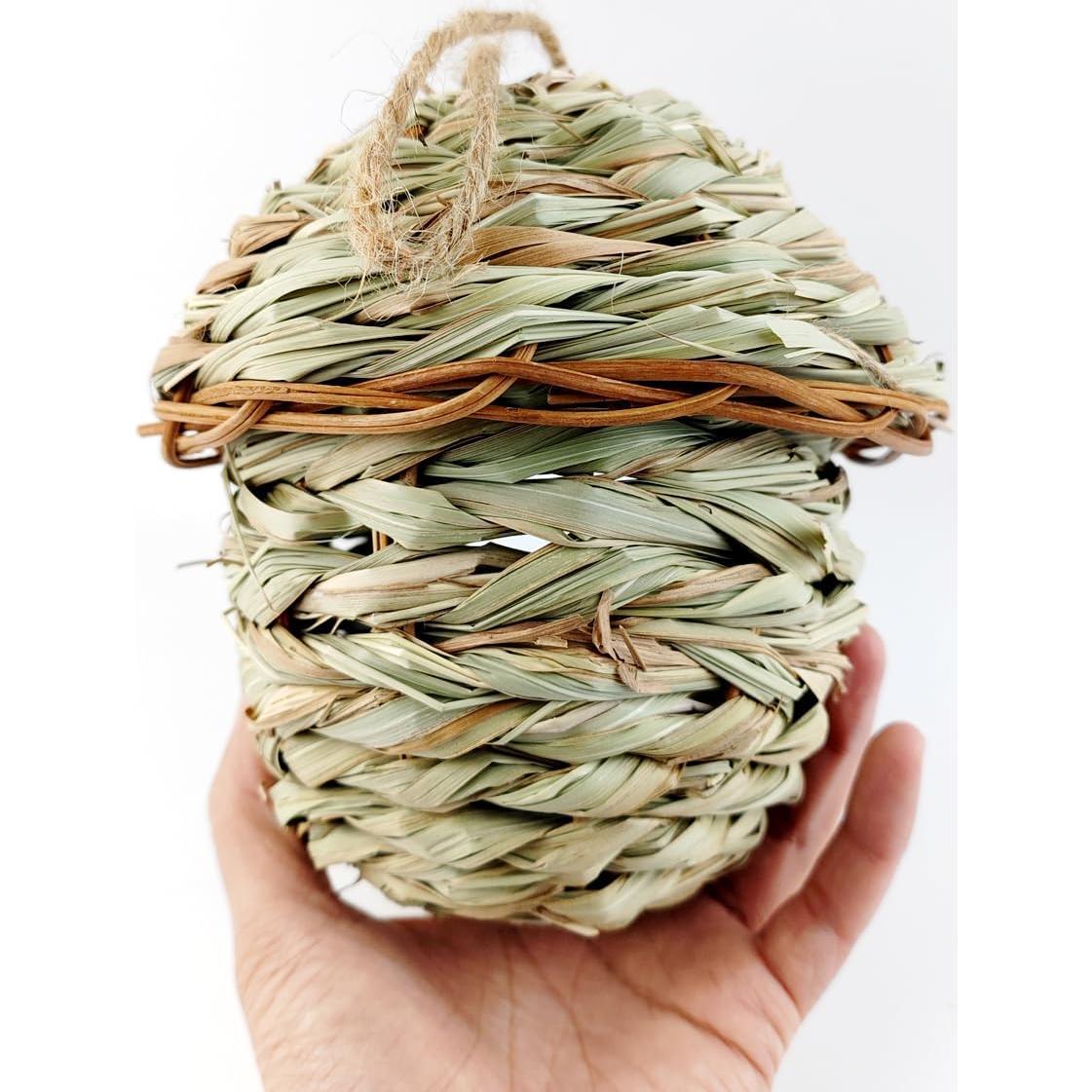 Nidos de Pájaro Tejidos a Mano TIHOOD - 3PCS para Exteriores