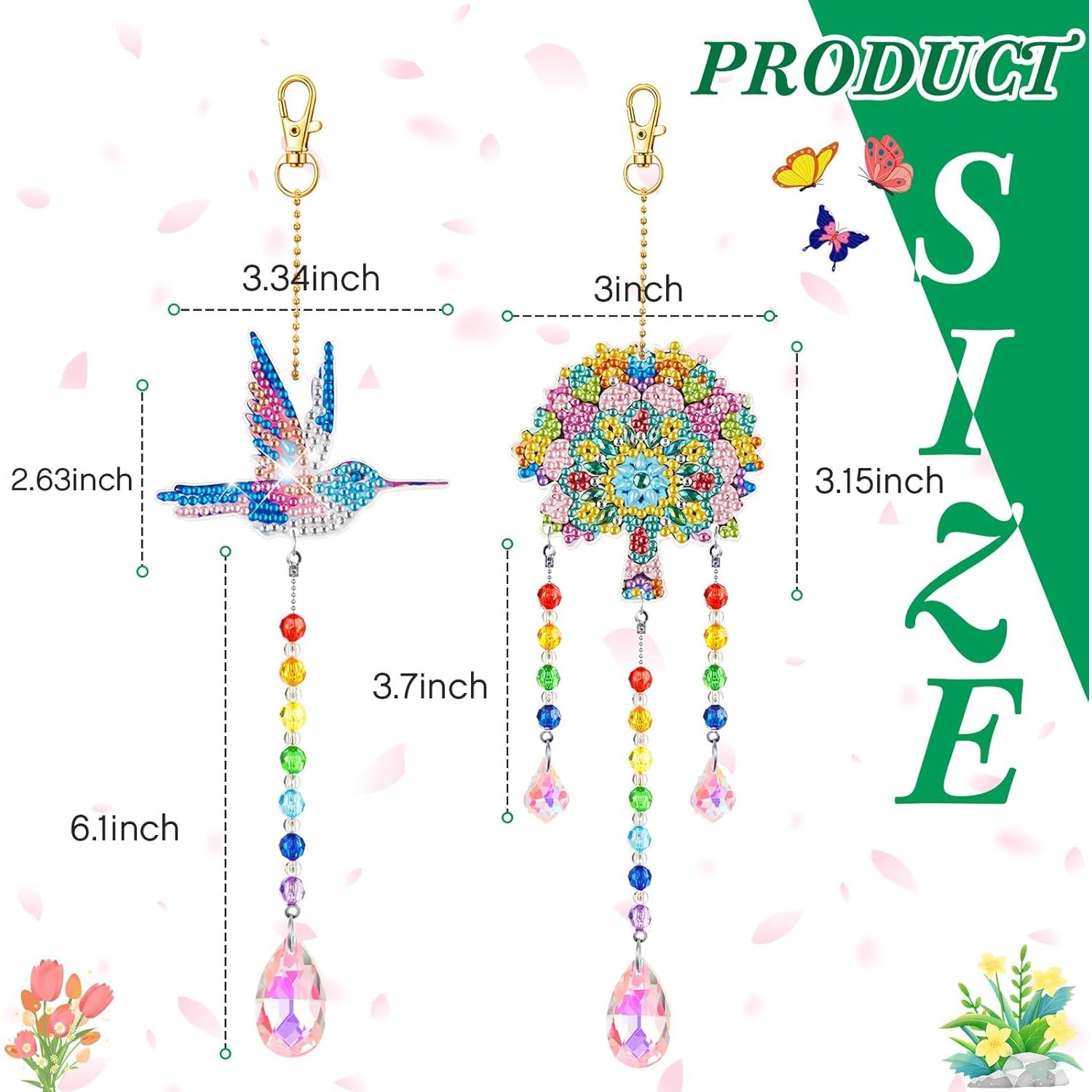 Kit de Pintura de Diamantes Thyle 9 Piezas Adornos Colgantes