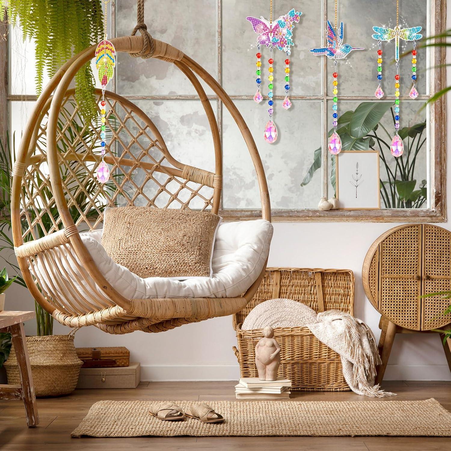 Kit de Pintura de Diamantes Thyle 9 Piezas Adornos Colgantes