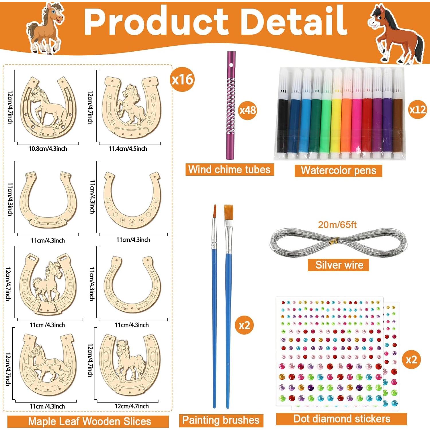 Kit de Manualidades de Campana de Viento Gisgfim - 16 Piezas