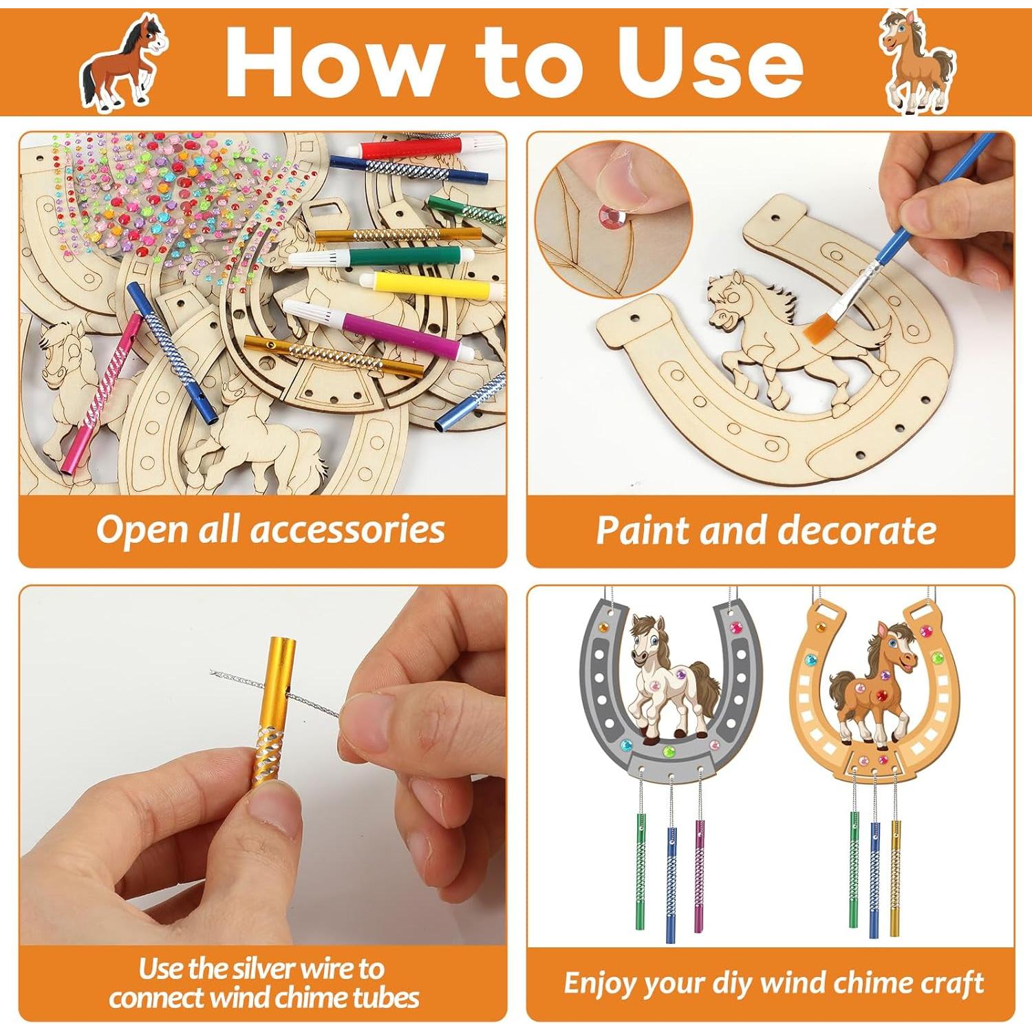 Kit de Manualidades de Campana de Viento Gisgfim - 16 Piezas