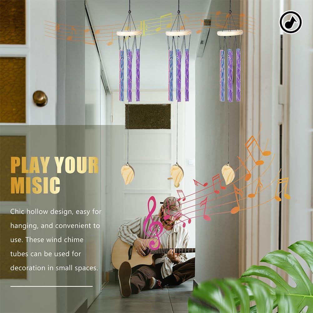 50 Tubos de Campana de Viento Didiseaon de Aluminio Multicolor