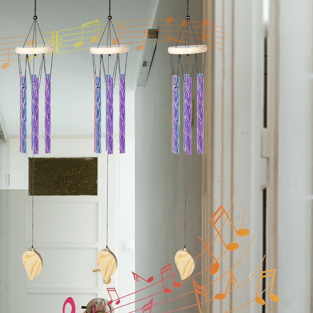 50 Tubos de Campana de Viento Didiseaon de Aluminio Multicolor