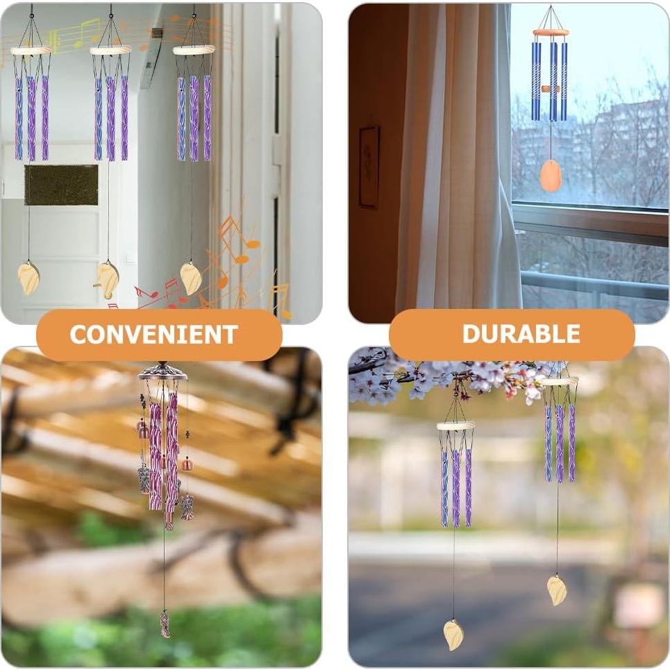 50 Tubos de Campana de Viento Didiseaon de Aluminio Multicolor