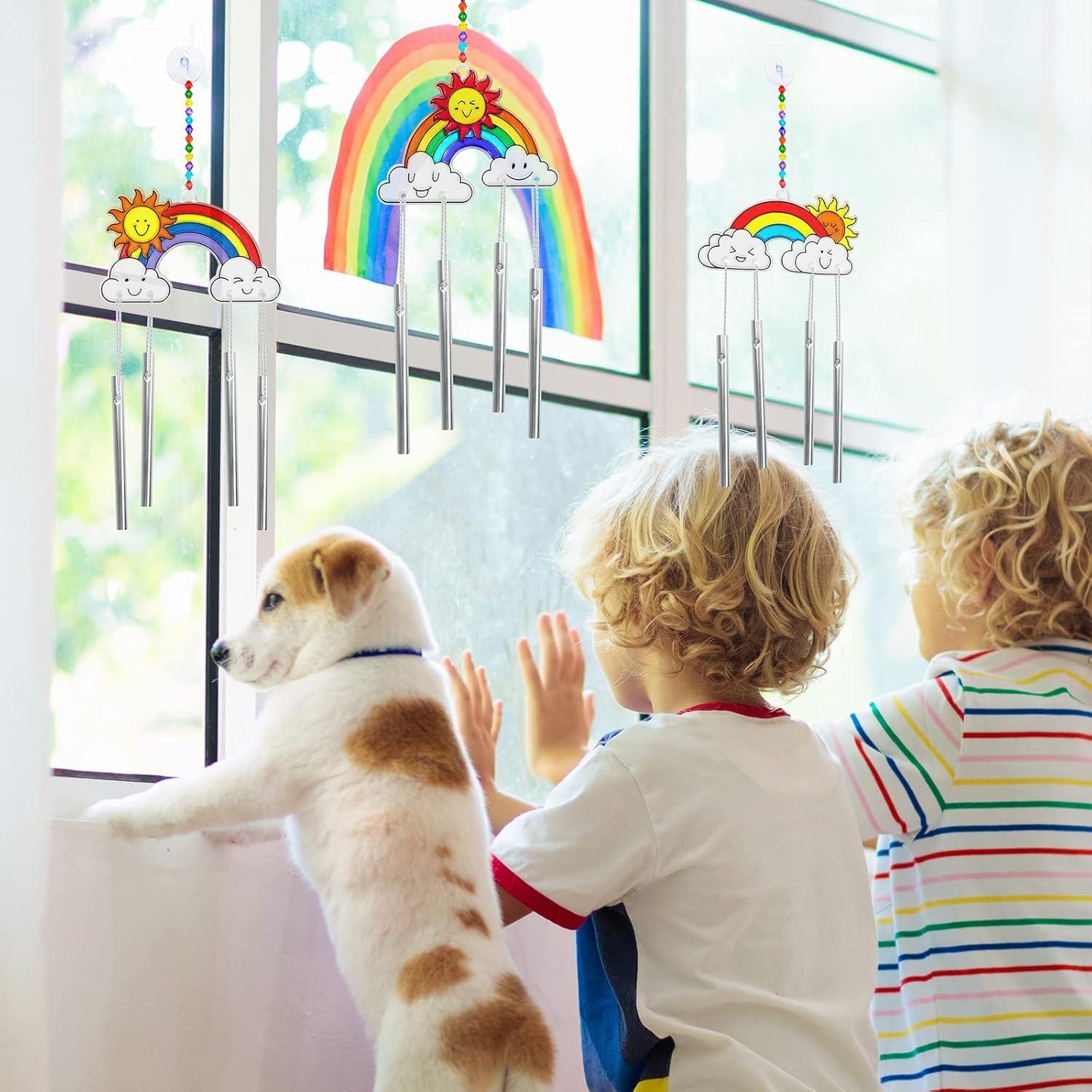 Winlyn Kit de Manualidades Atrapa Rayos Arcoíris 24 Piezas