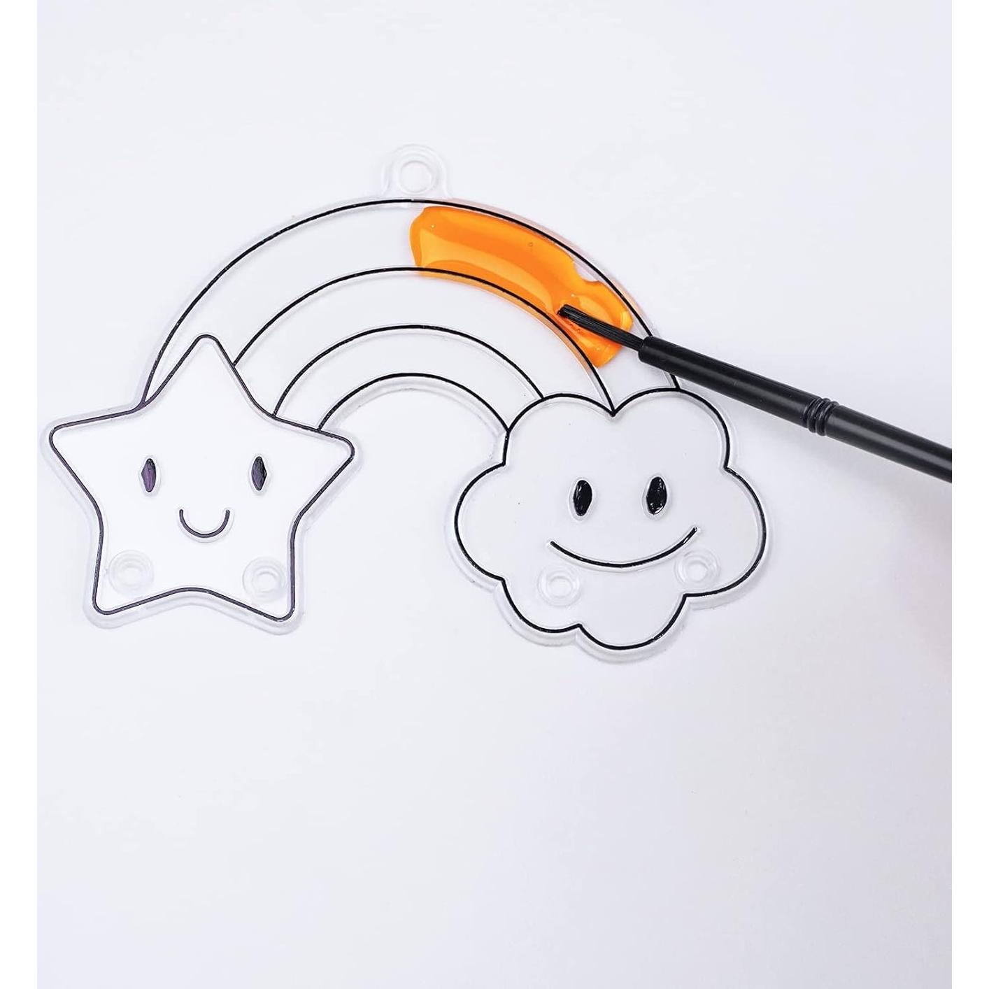 Winlyn Kit de Manualidades Atrapa Rayos Arcoíris 24 Piezas