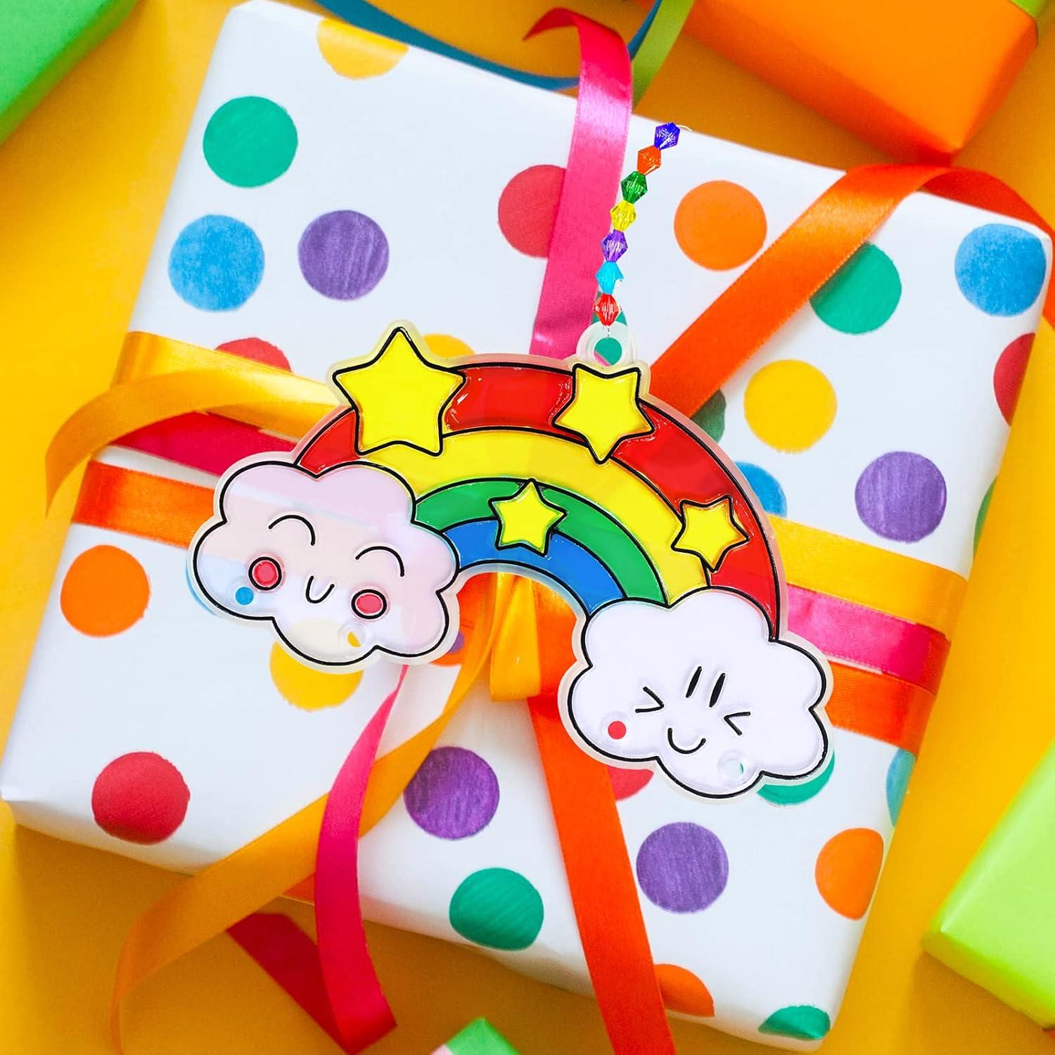 Winlyn Kit de Manualidades Atrapa Rayos Arcoíris 24 Piezas