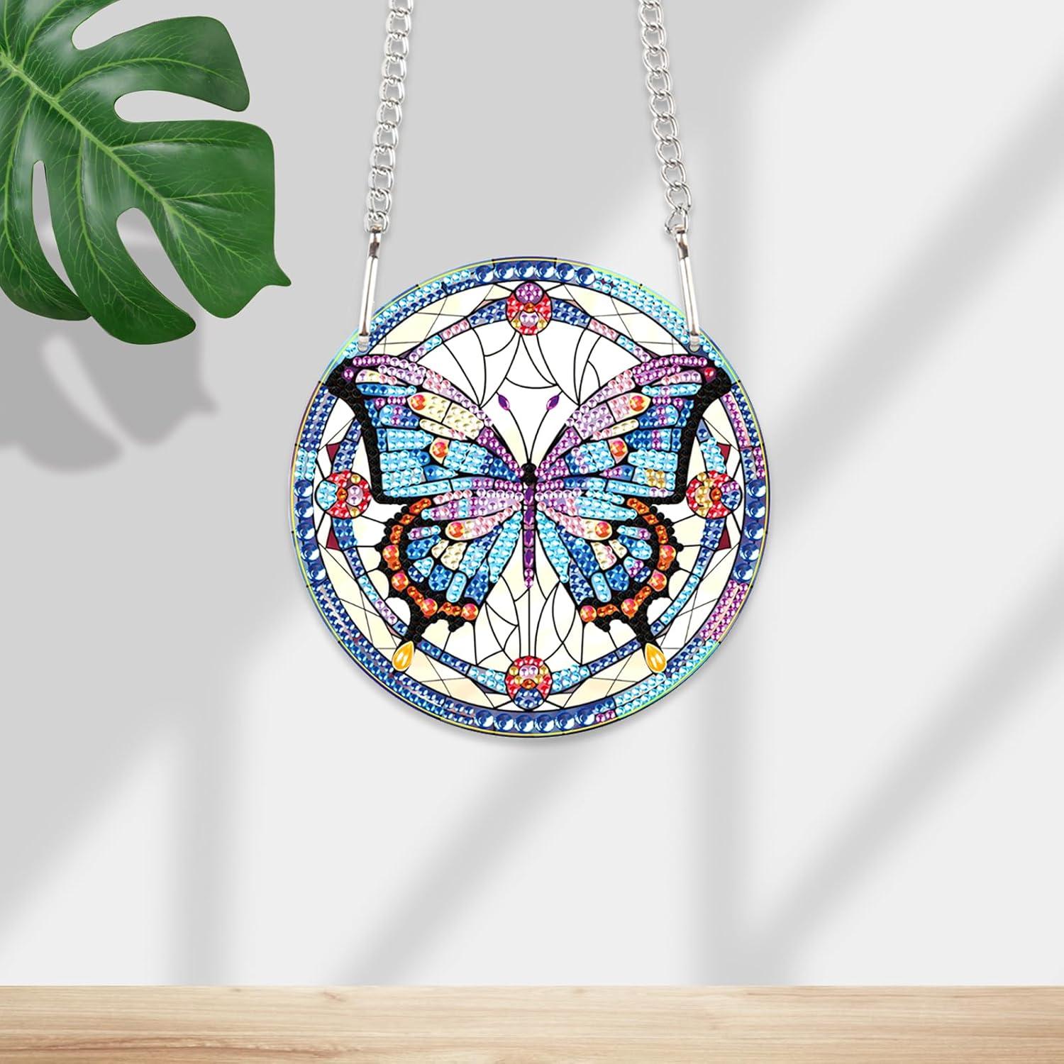 Colgante de Pintura de Diamante JISHSHAY Mariposa 3 DIY