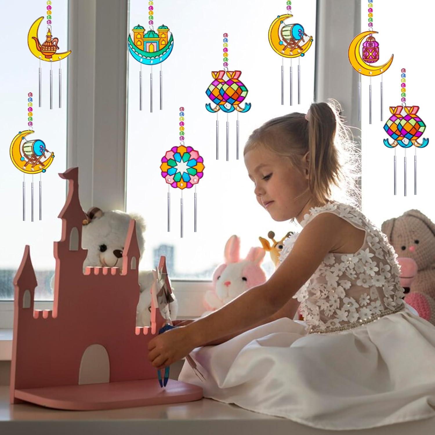 Kits de Manualidades Ramadán Ayhuhra 30 Piezas Suncatcher
