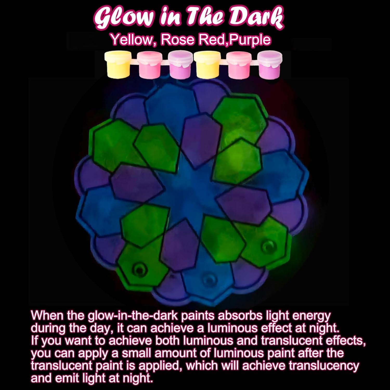 Kits de Manualidades Ramadán Ayhuhra 30 Piezas Suncatcher