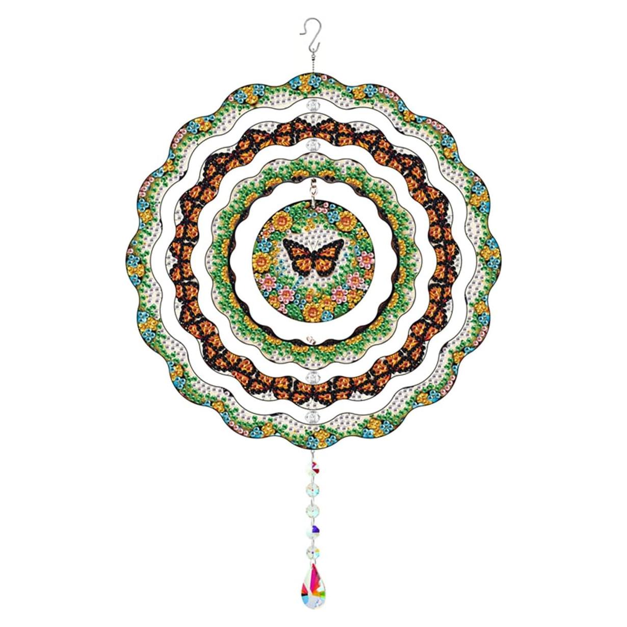 Kit de Arte de Diamante MaiYiYi Mariposa 20x20 cm Verde