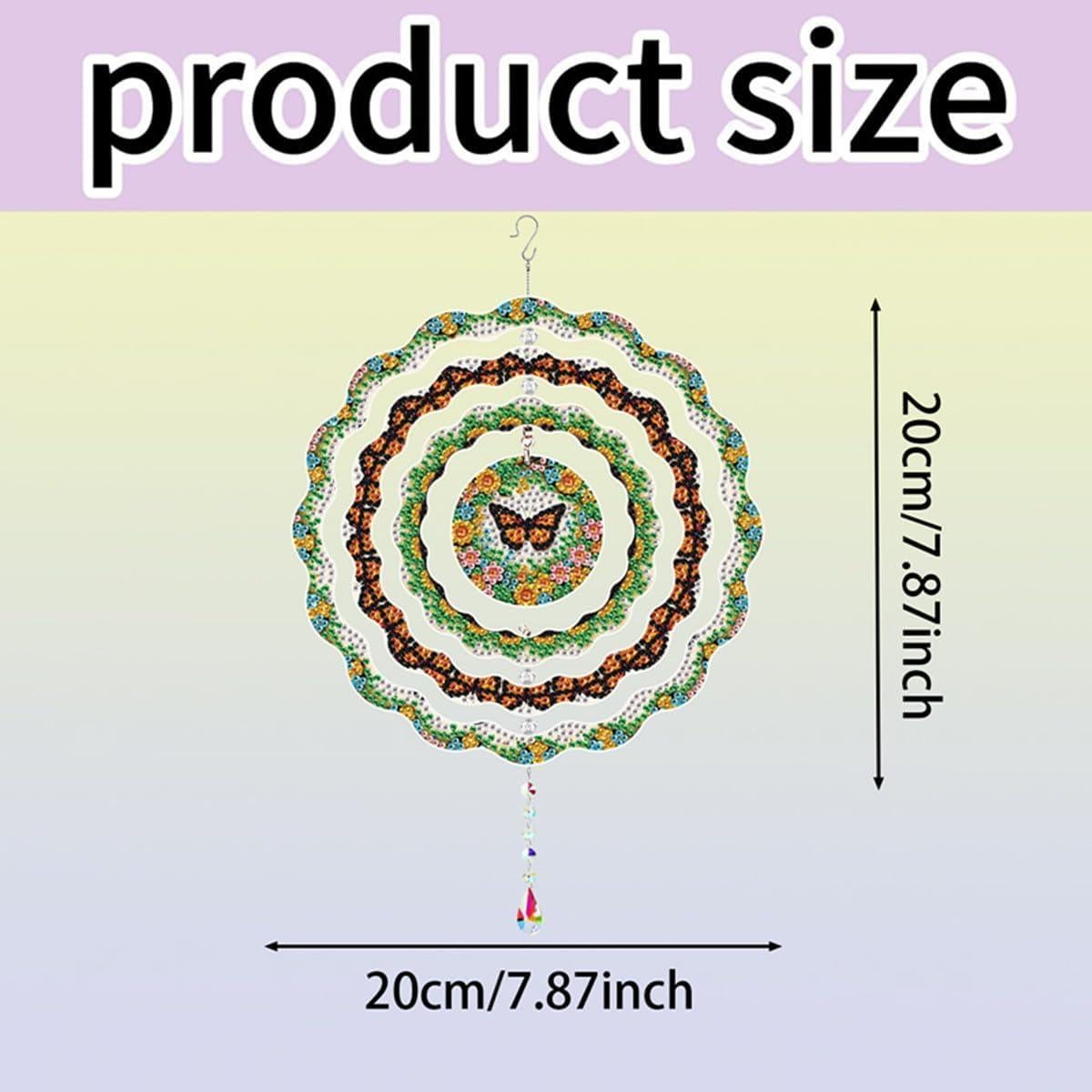 Kit de Arte de Diamante MaiYiYi Mariposa 20x20 cm Verde