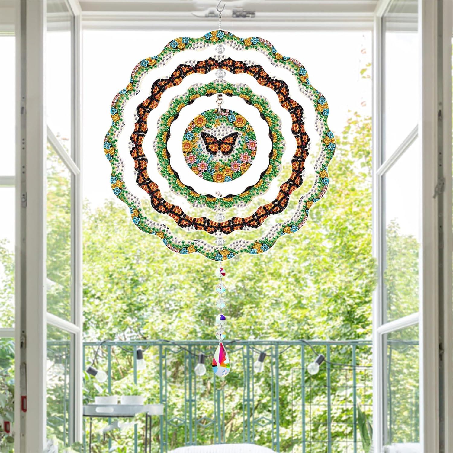 Kit de Arte de Diamante MaiYiYi Mariposa 20x20 cm Verde