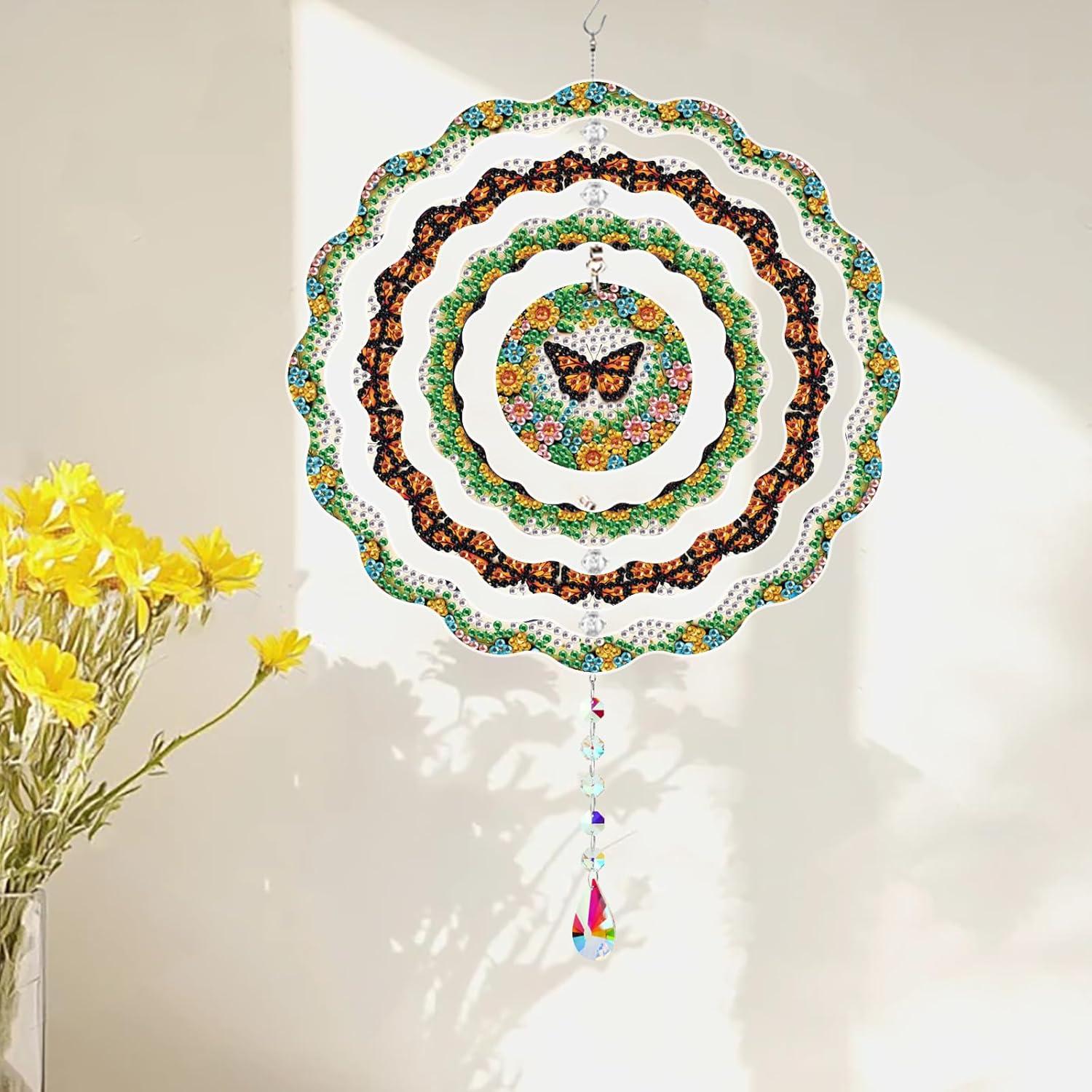 Kit de Arte de Diamante MaiYiYi Mariposa 20x20 cm Verde