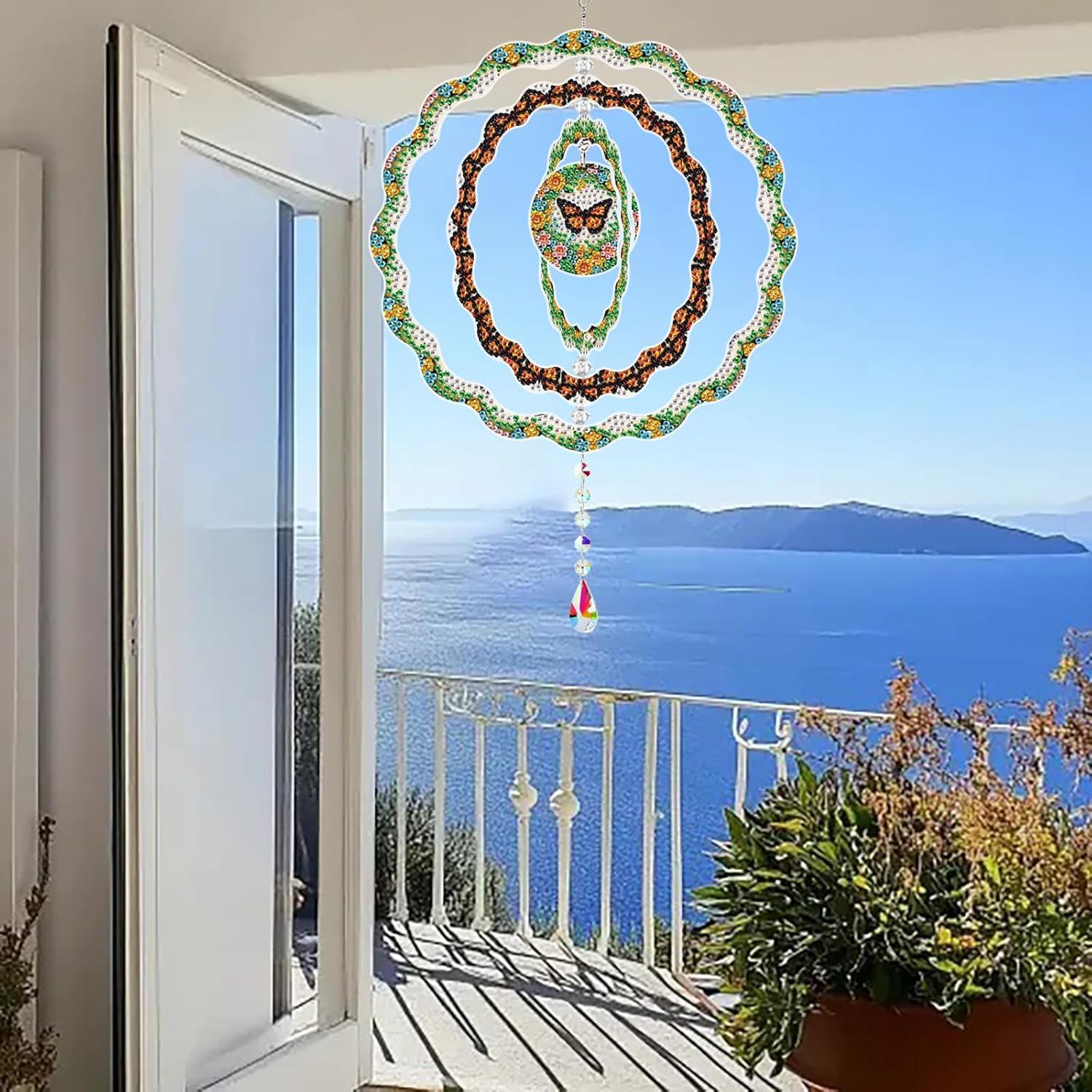 Kit de Arte de Diamante MaiYiYi Mariposa 20x20 cm Verde