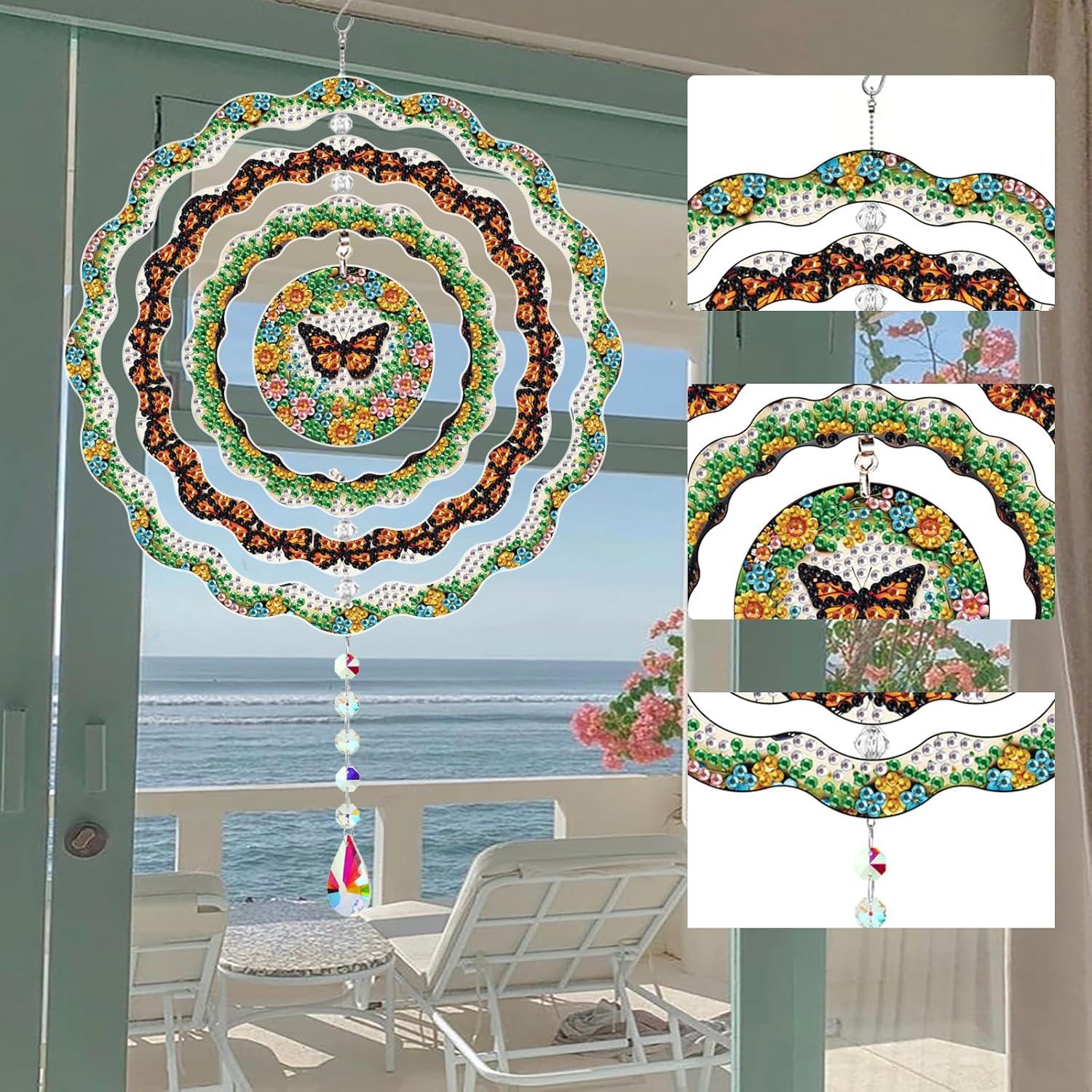 Kit de Arte de Diamante MaiYiYi Mariposa 20x20 cm Verde