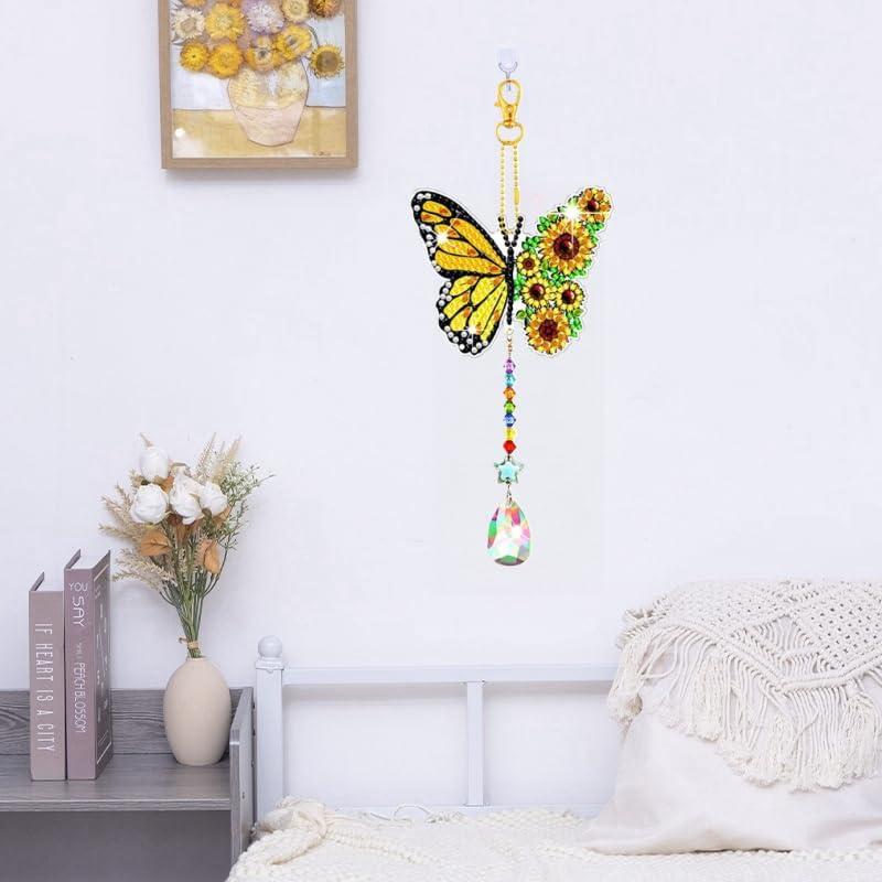 Kit de Campanas de Viento 5D JFRCSSY Cristales Coloridos