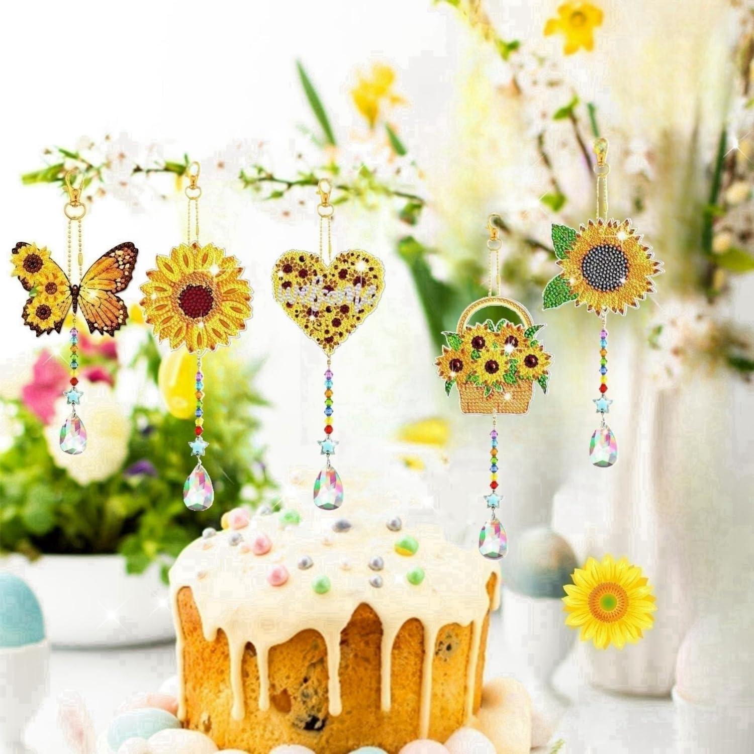 Kit de Campanas de Viento 5D JFRCSSY Cristales Coloridos