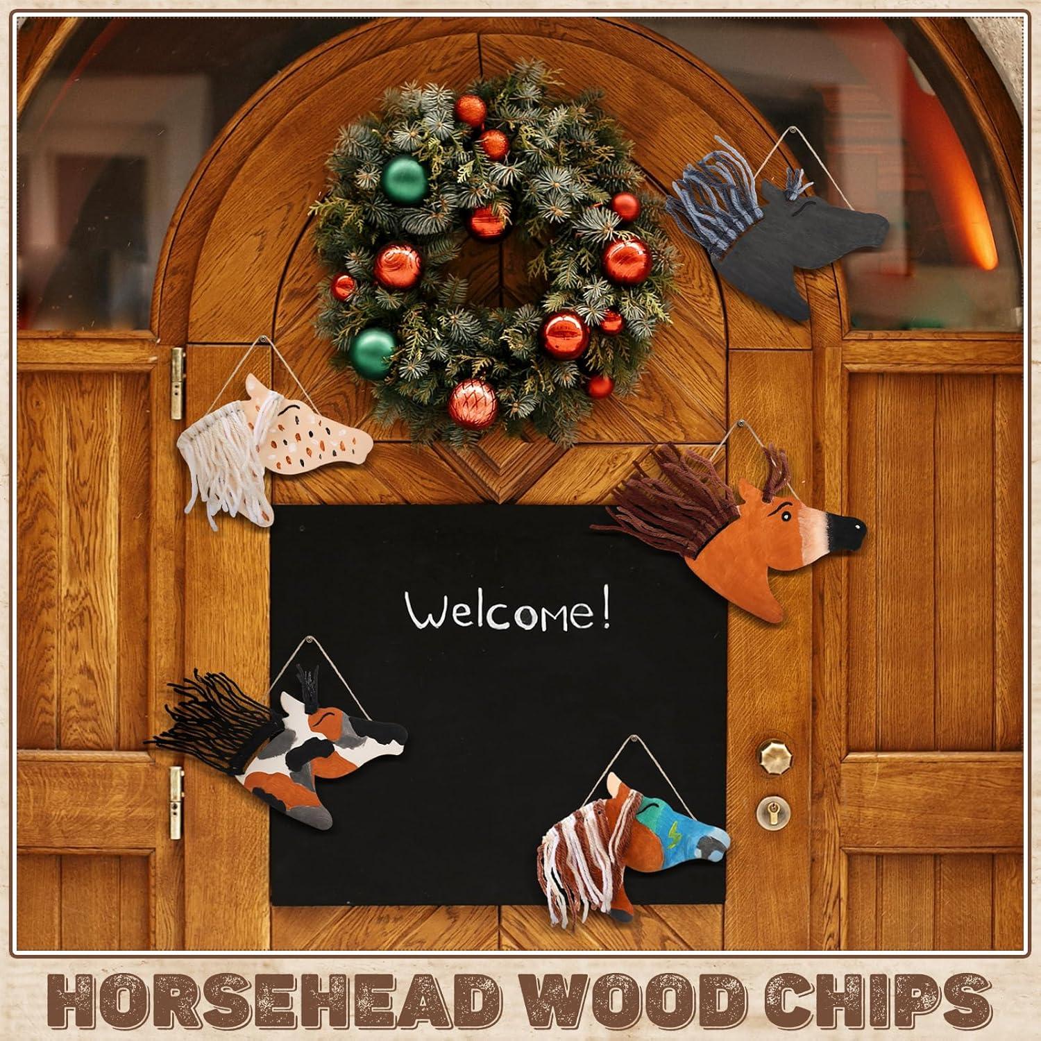 Kit de Manualidades Geelin 24 Piezas Caballo Madera DIY