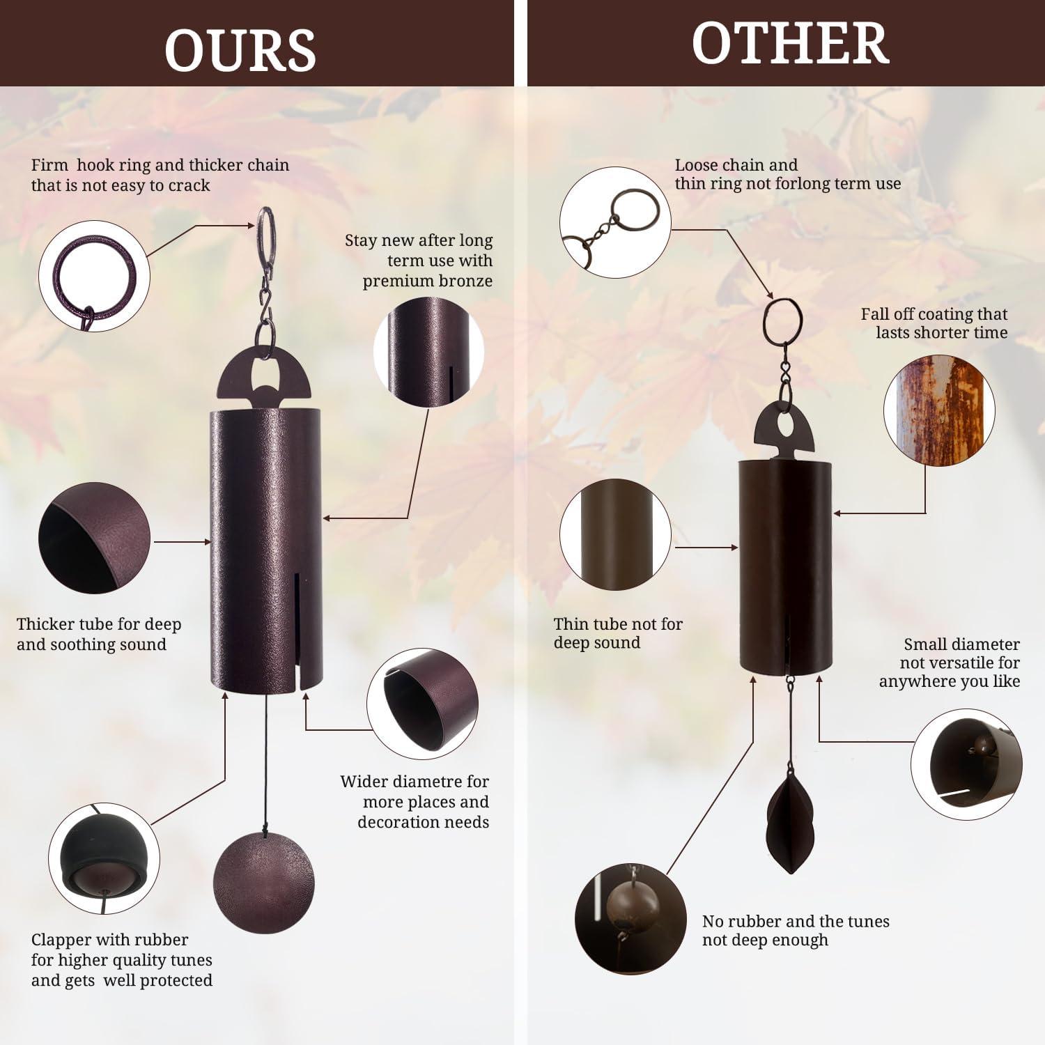 Campana de Viento ASTARIN de Bronce 61 cm para Jardín