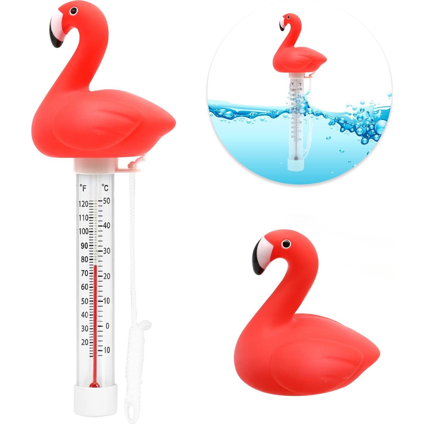 Termómetro Flotante para Piscina XY-WQ Flamenco Grande