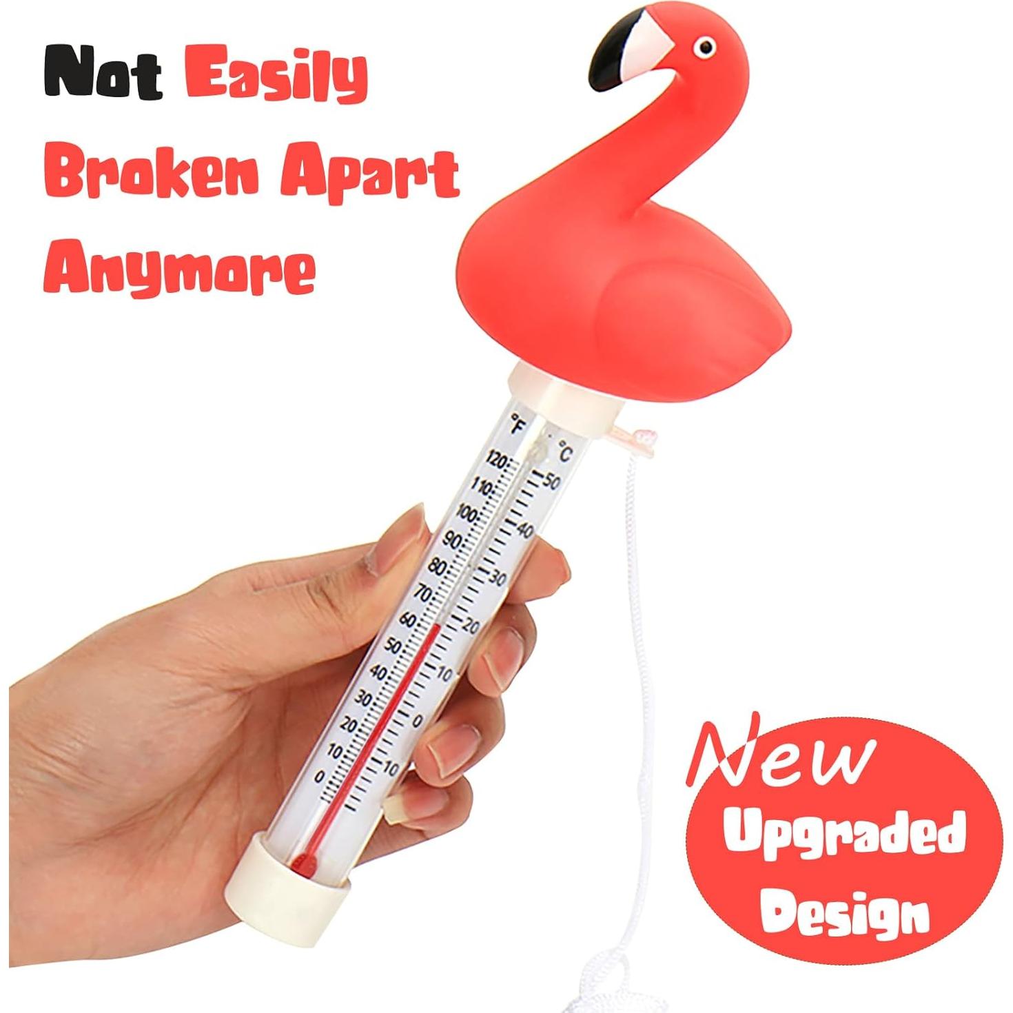 Termómetro Flotante para Piscina XY-WQ Flamenco Grande