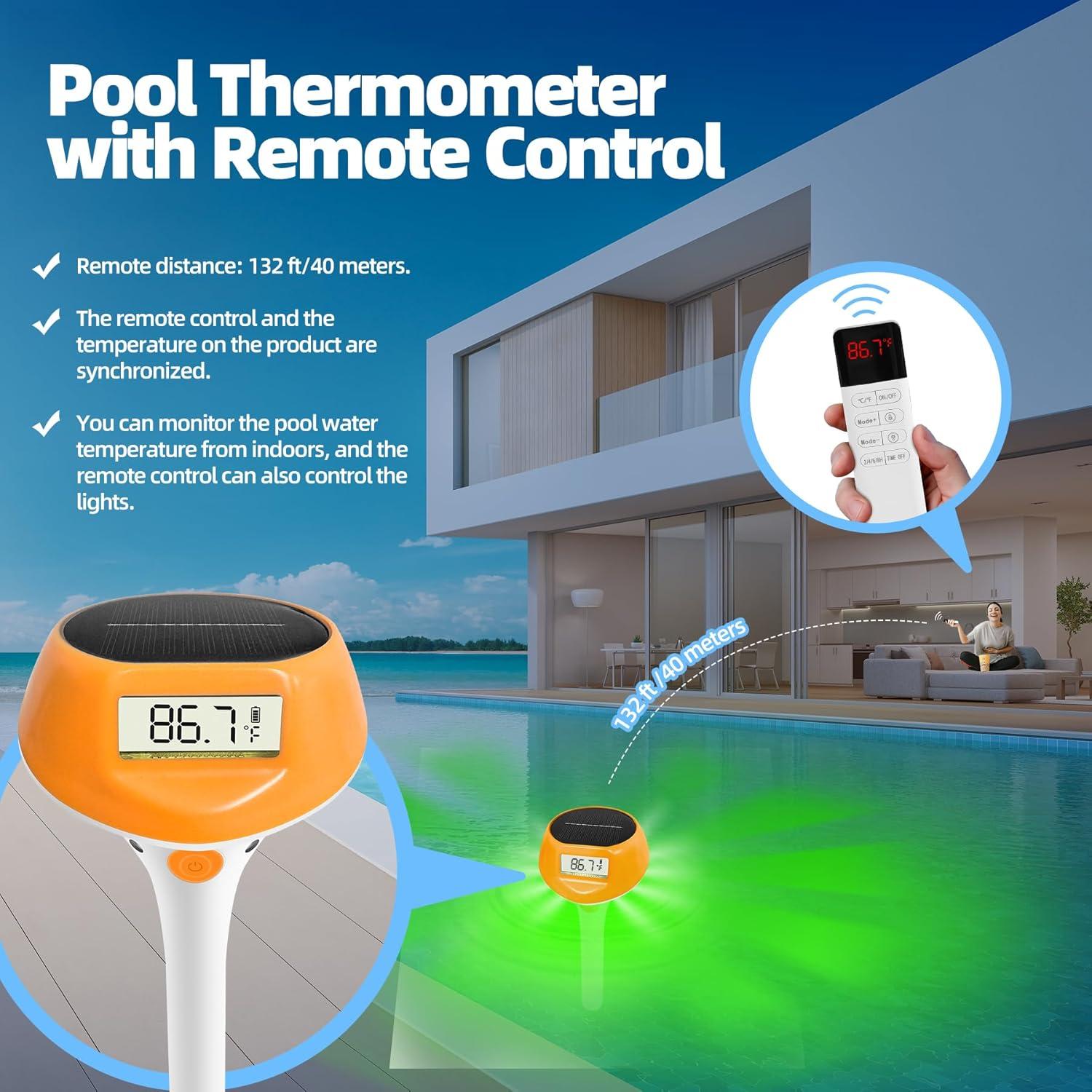 Termómetro Digital Flotante Solar IdearDay LD-PTL10-A IP68