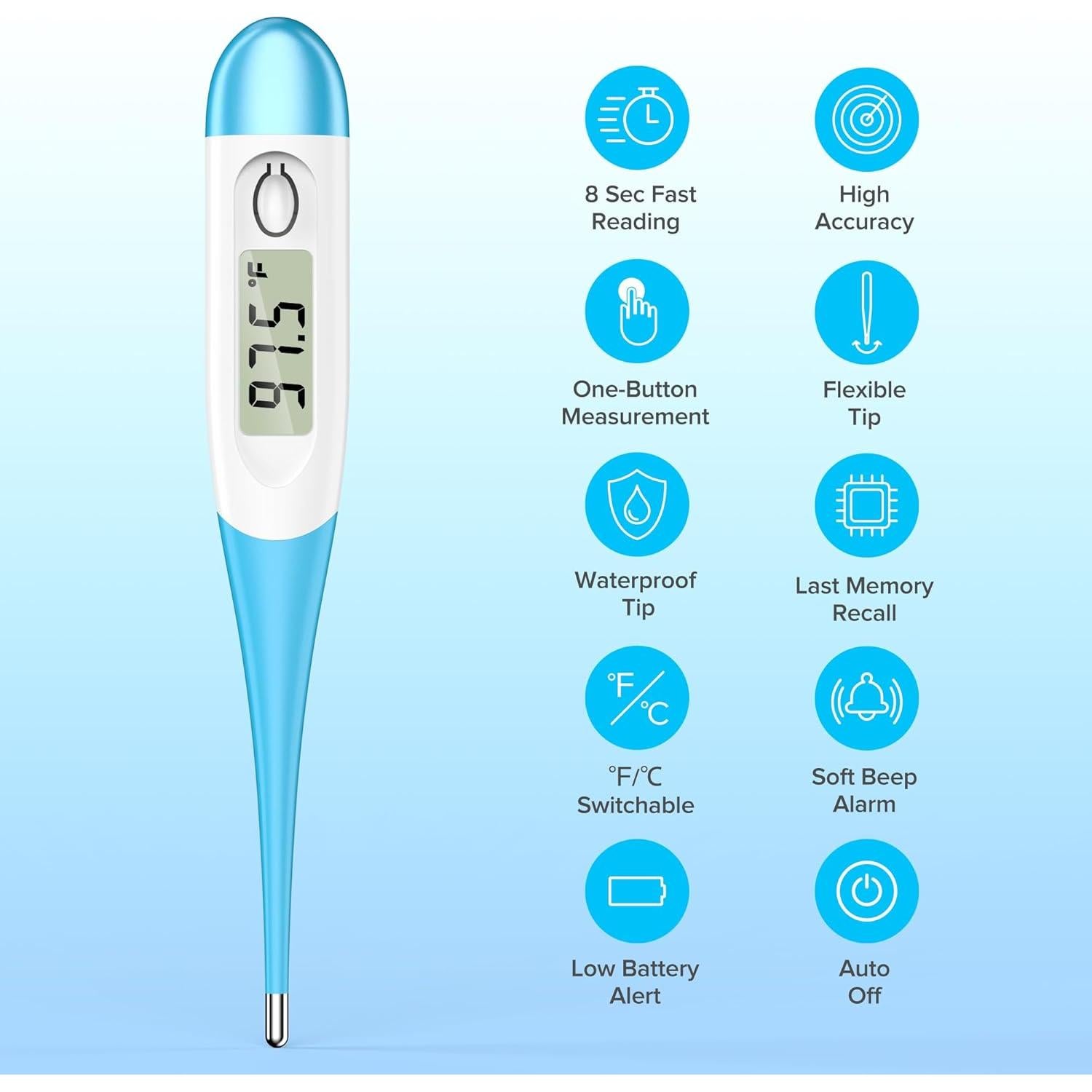Termómetro Digital TULUR GF-MT501 Rápido y Preciso 8s