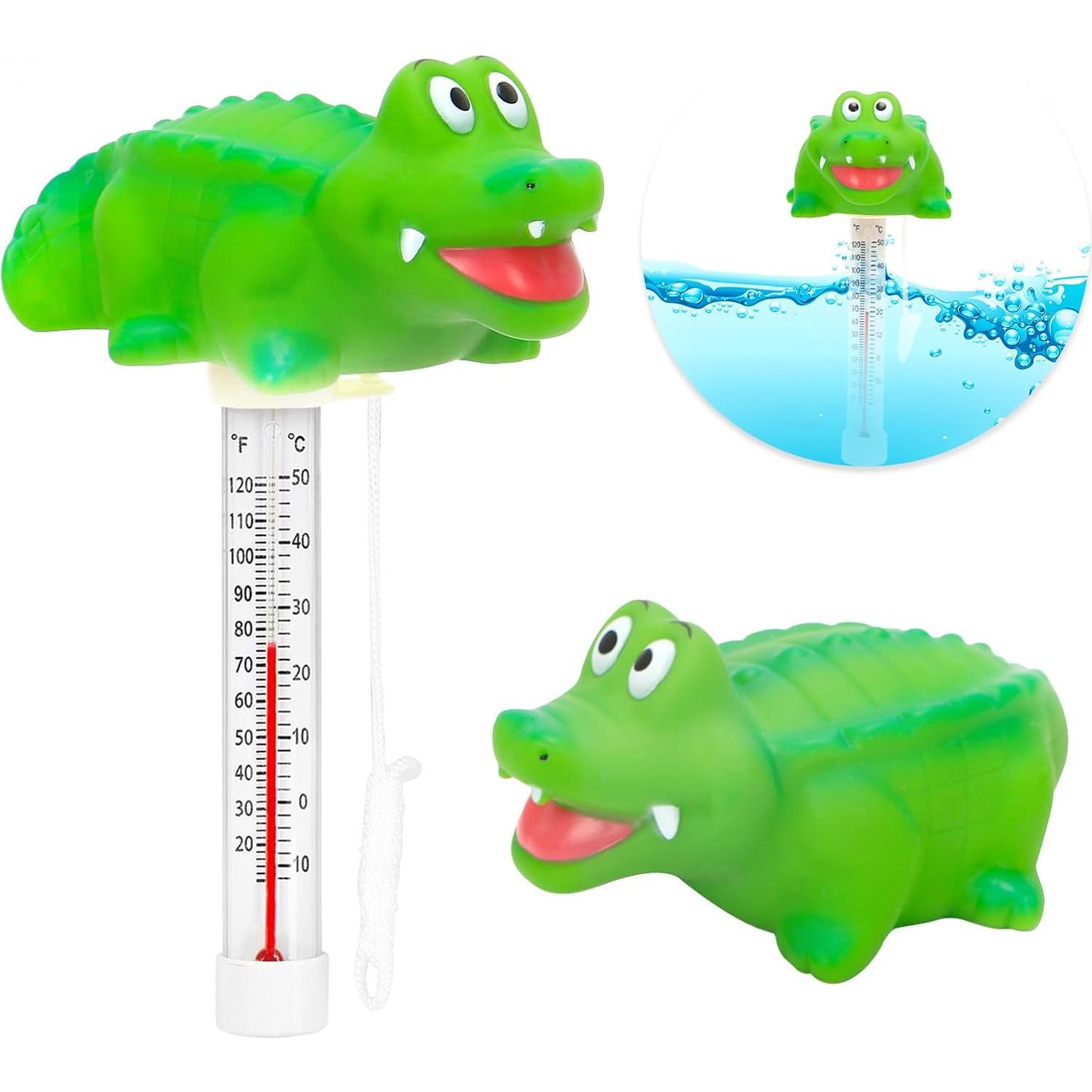 Termómetro Flotante para Piscina XY-WQ Cocodrilo Grande