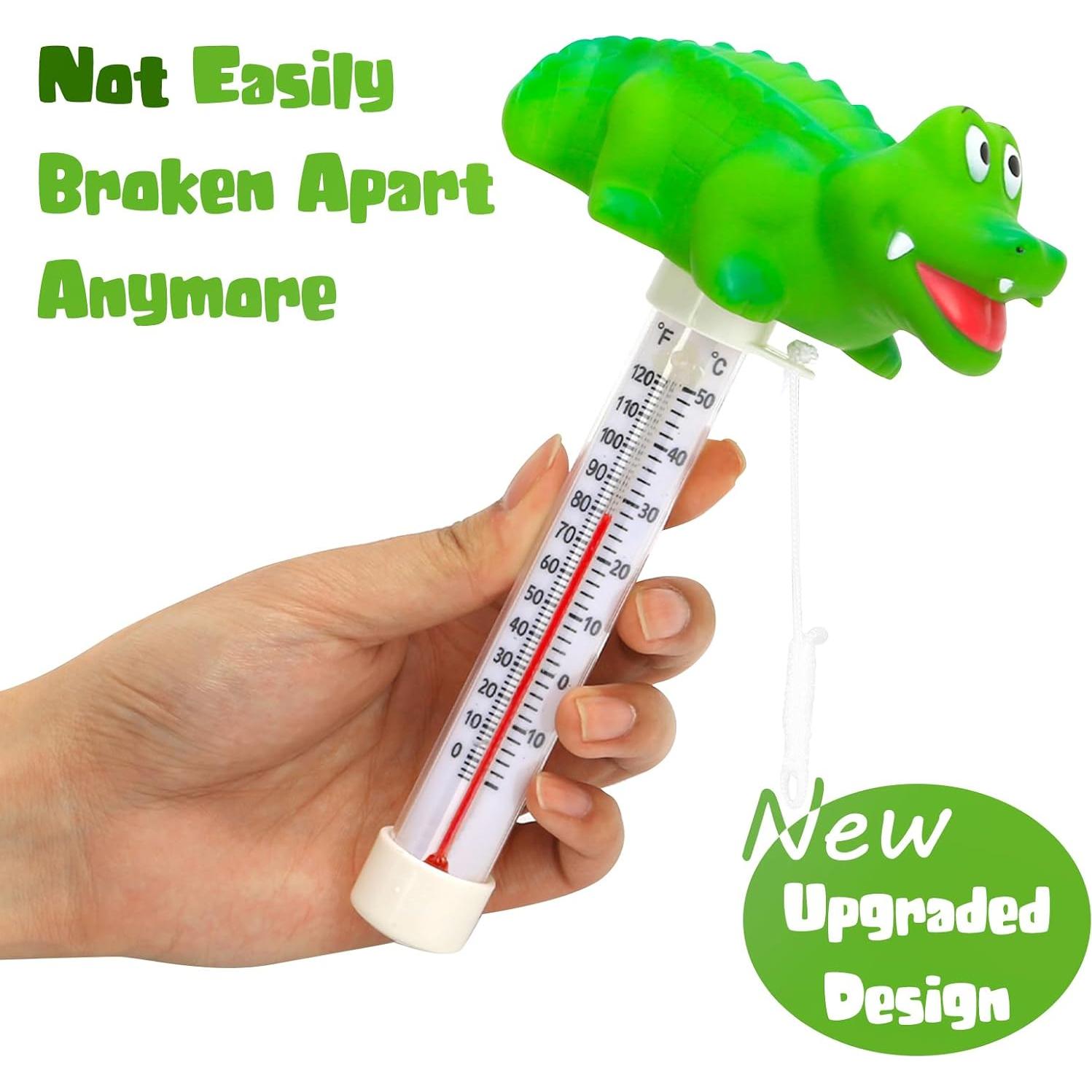 Termómetro Flotante para Piscina XY-WQ Cocodrilo Grande