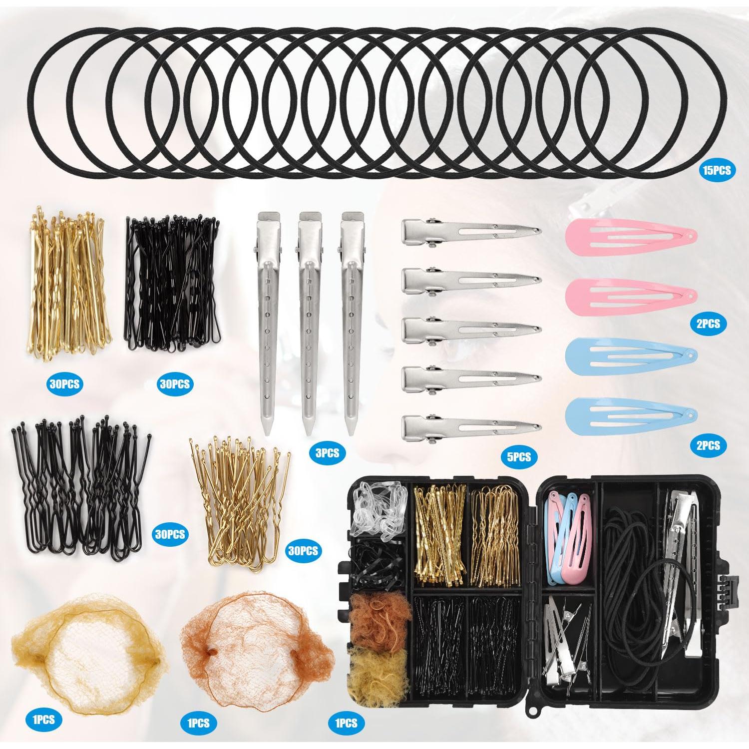 Juego de Clips para el Cabello 160pcs XIHIRCD con Caja