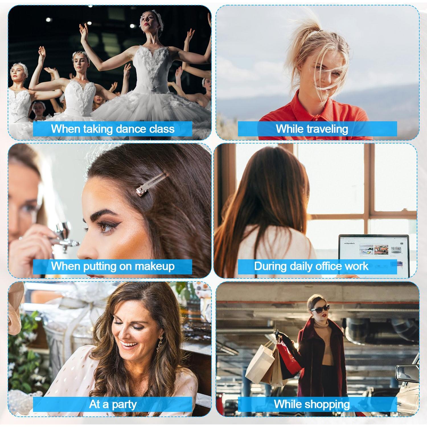 Juego de Clips para el Cabello 160pcs XIHIRCD con Caja