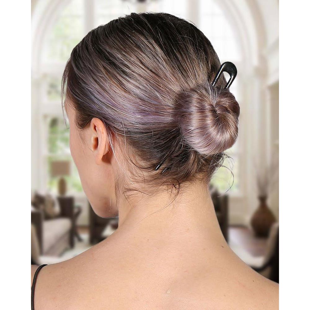 Horquillas Francesas de Metal HYFEEL 14cm 2 Piezas Negro