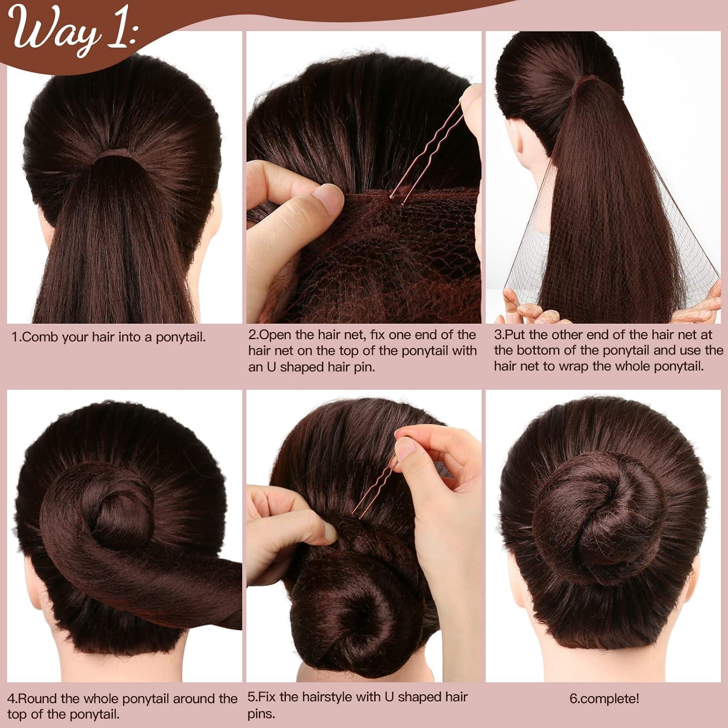 Juego de Accesorios para el Cabello Fandamei 20 Redes y 40 Horquillas