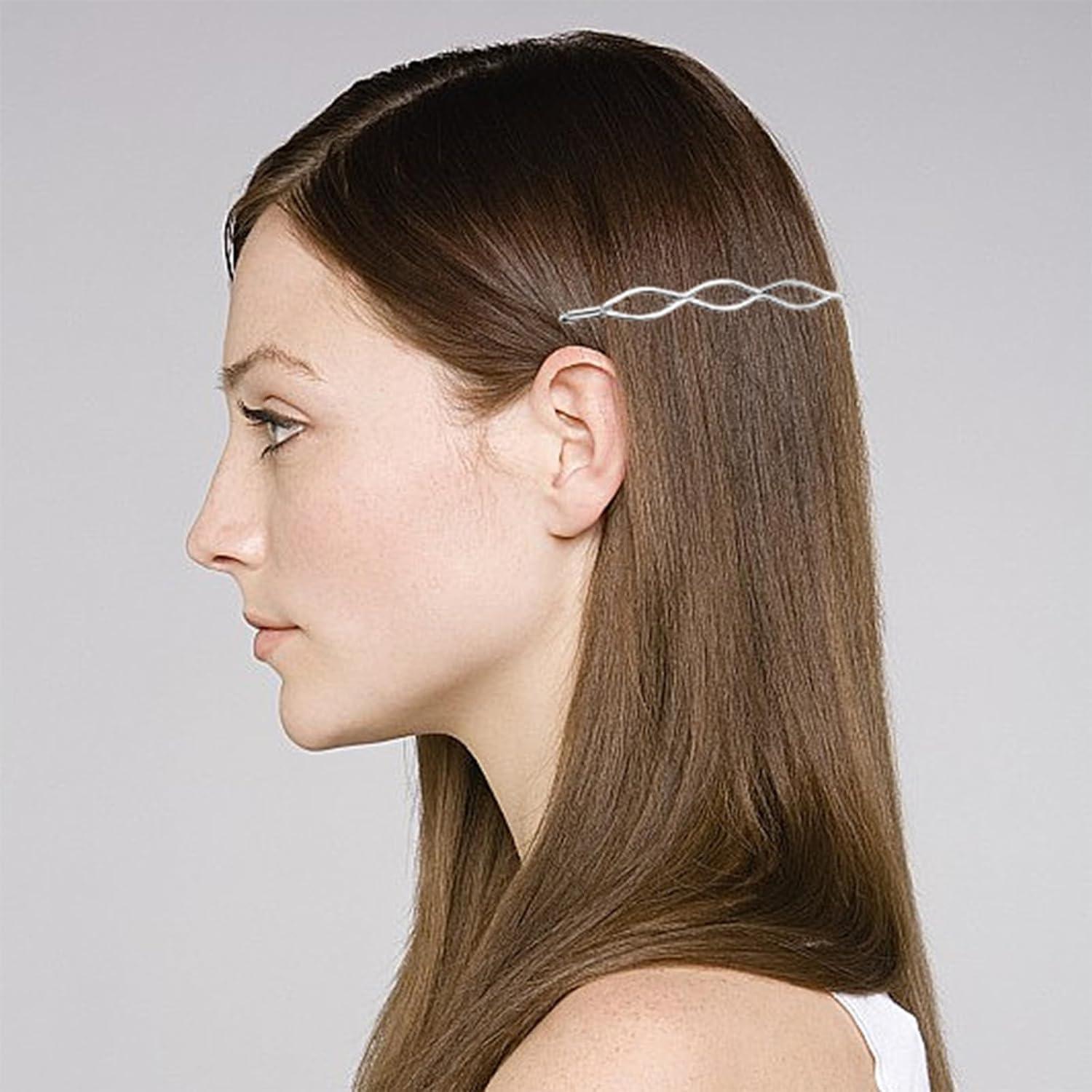 Conjunto 16 Clips de Cabello Geométricos BOYIVI Plata
