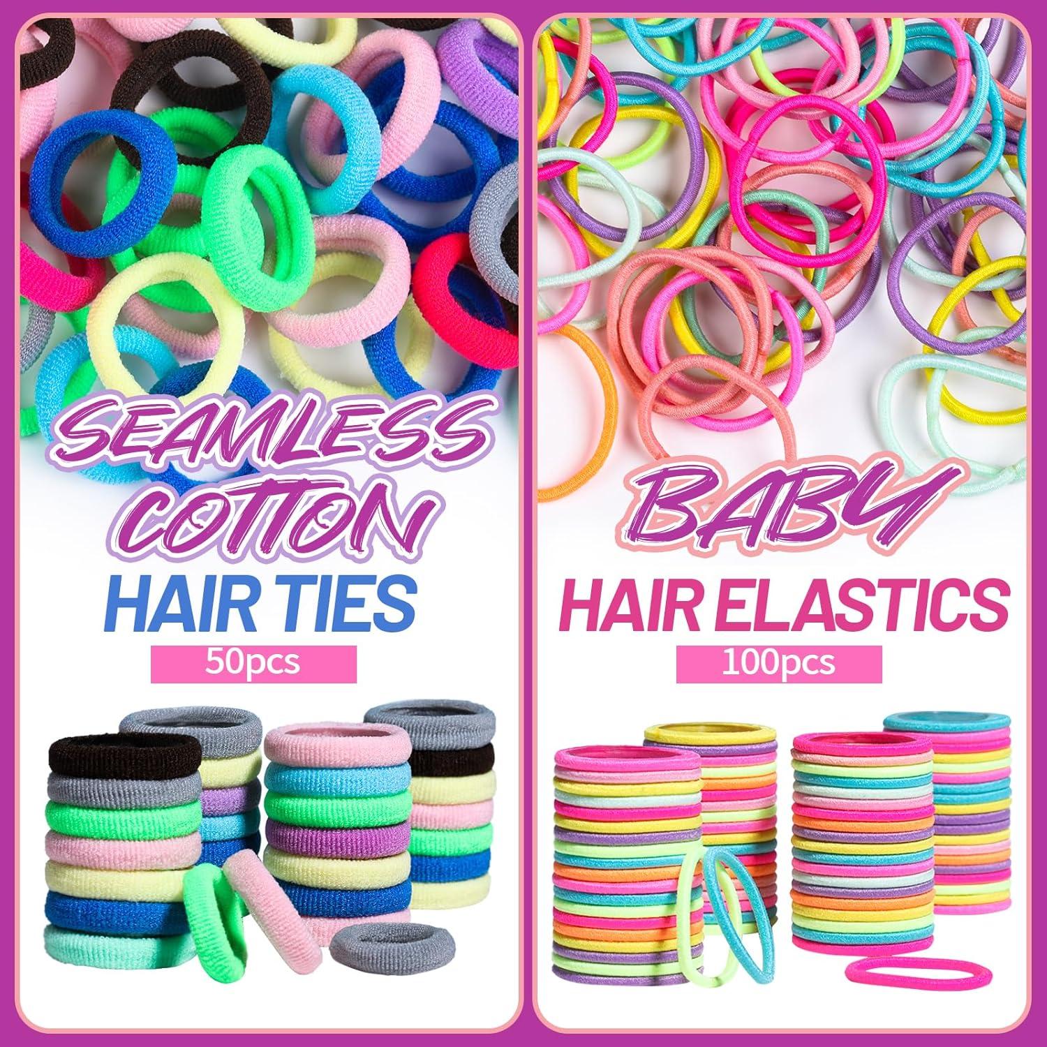 Set de Accesorios para el Cabello Teenitor - 1250 Bandas y Clips