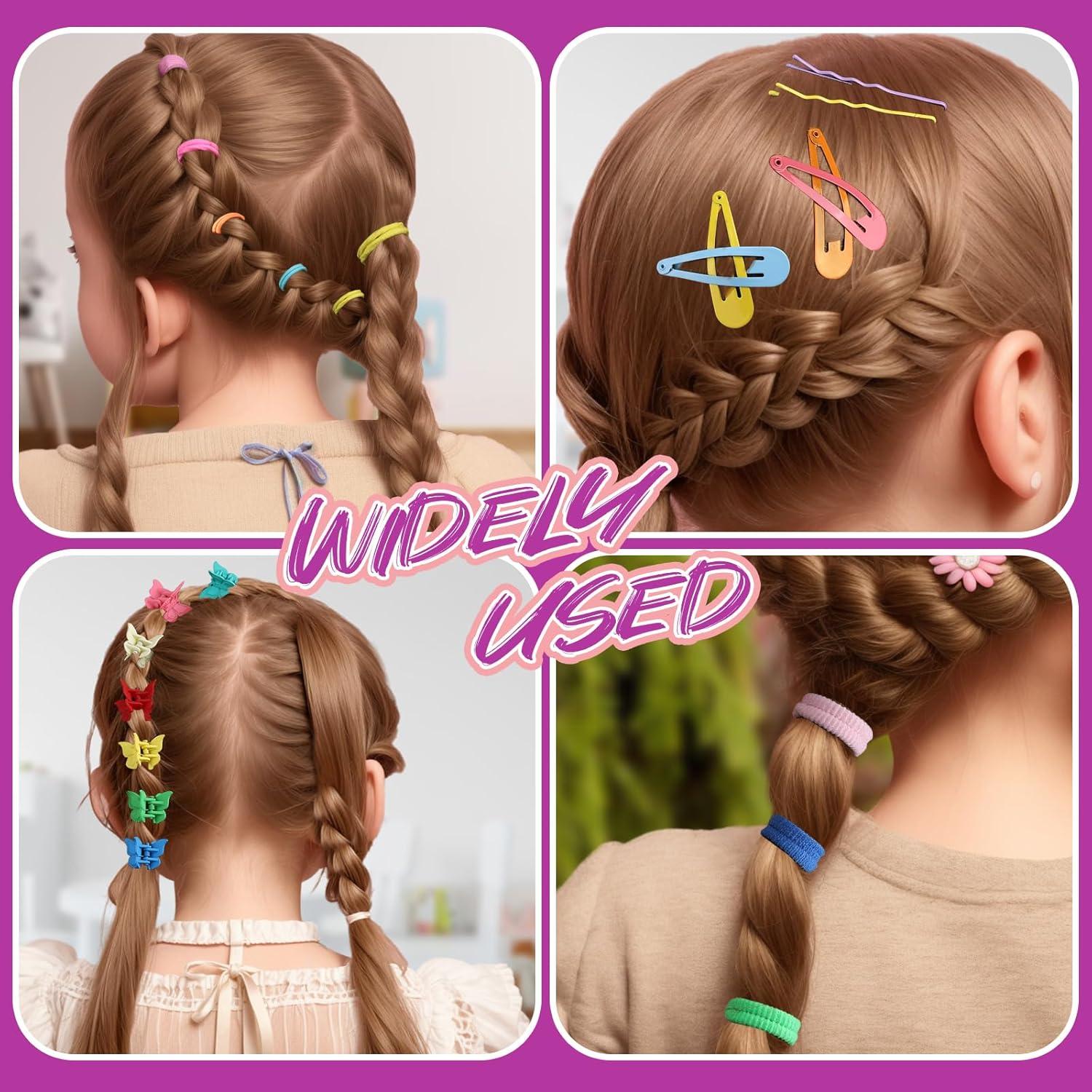 Set de Accesorios para el Cabello Teenitor - 1250 Bandas y Clips