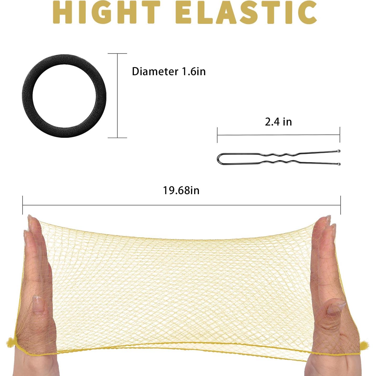 Juego de redes para cabello TsMADDTs - 30 piezas malla y alfileres