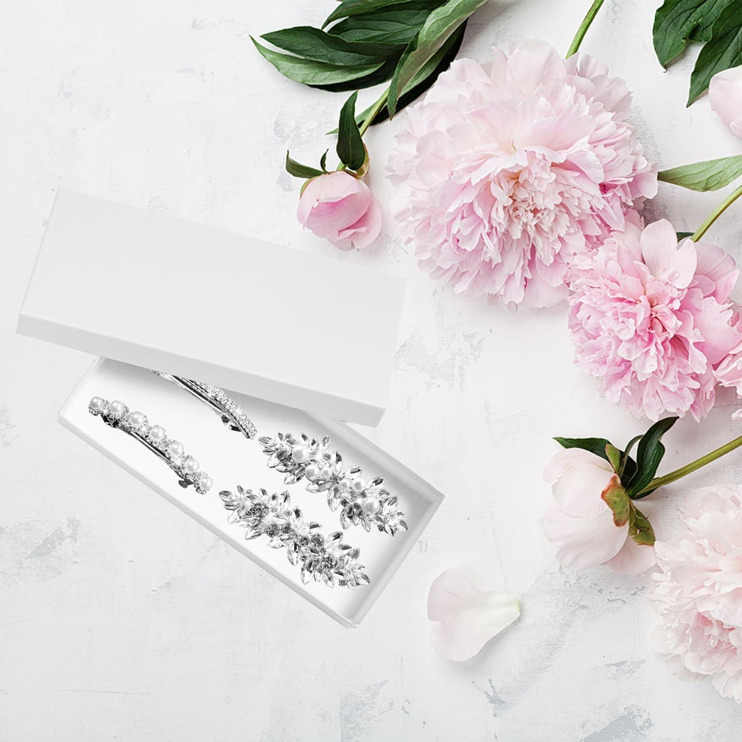 Clip para Cabello de Novia LAPOHI - 4 Piezas con Rhinestones