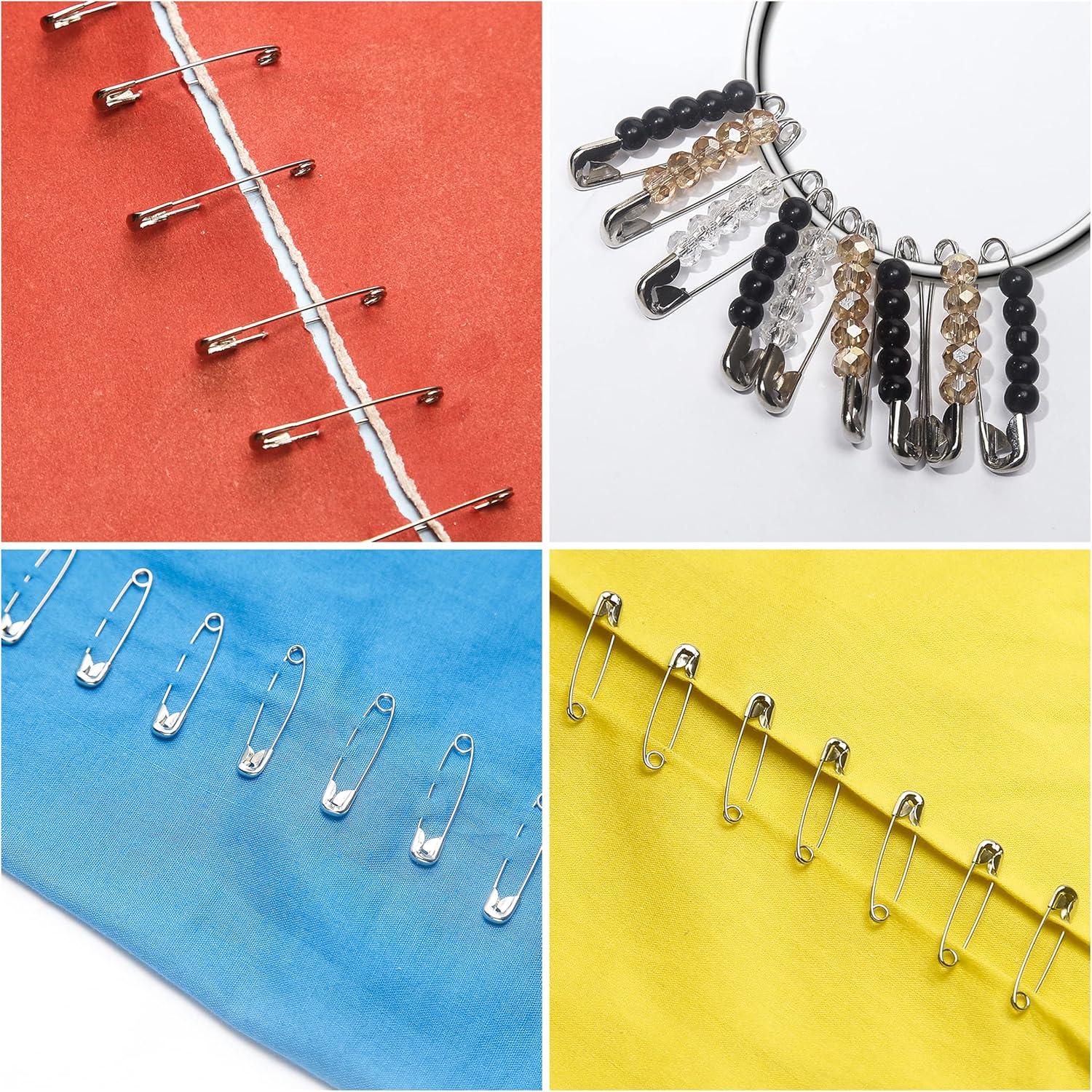 Paquete de 250 Alfileres de Seguridad Luxurecourt - 4 Tamaños