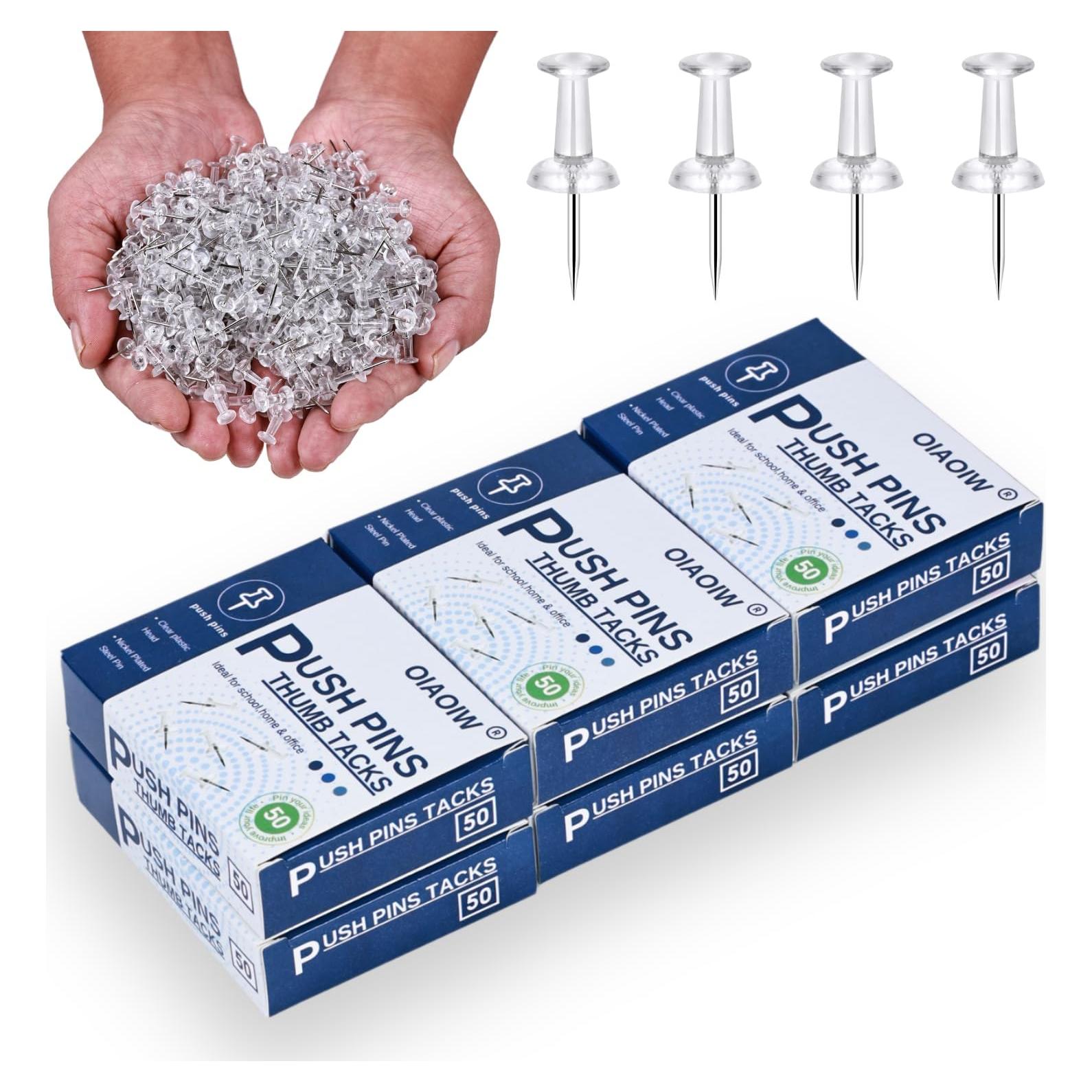 Chinchetas Transparentes OIAOIW 300 Piezas 2.54 cm